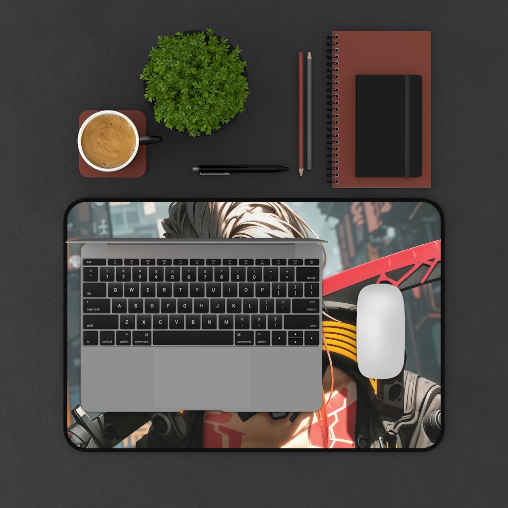 cyberpunk-girl-with-sword-mouse-pad-large-gaming-desk-mat-fantasy-protective-desk-pad-cyber-desk-accessory