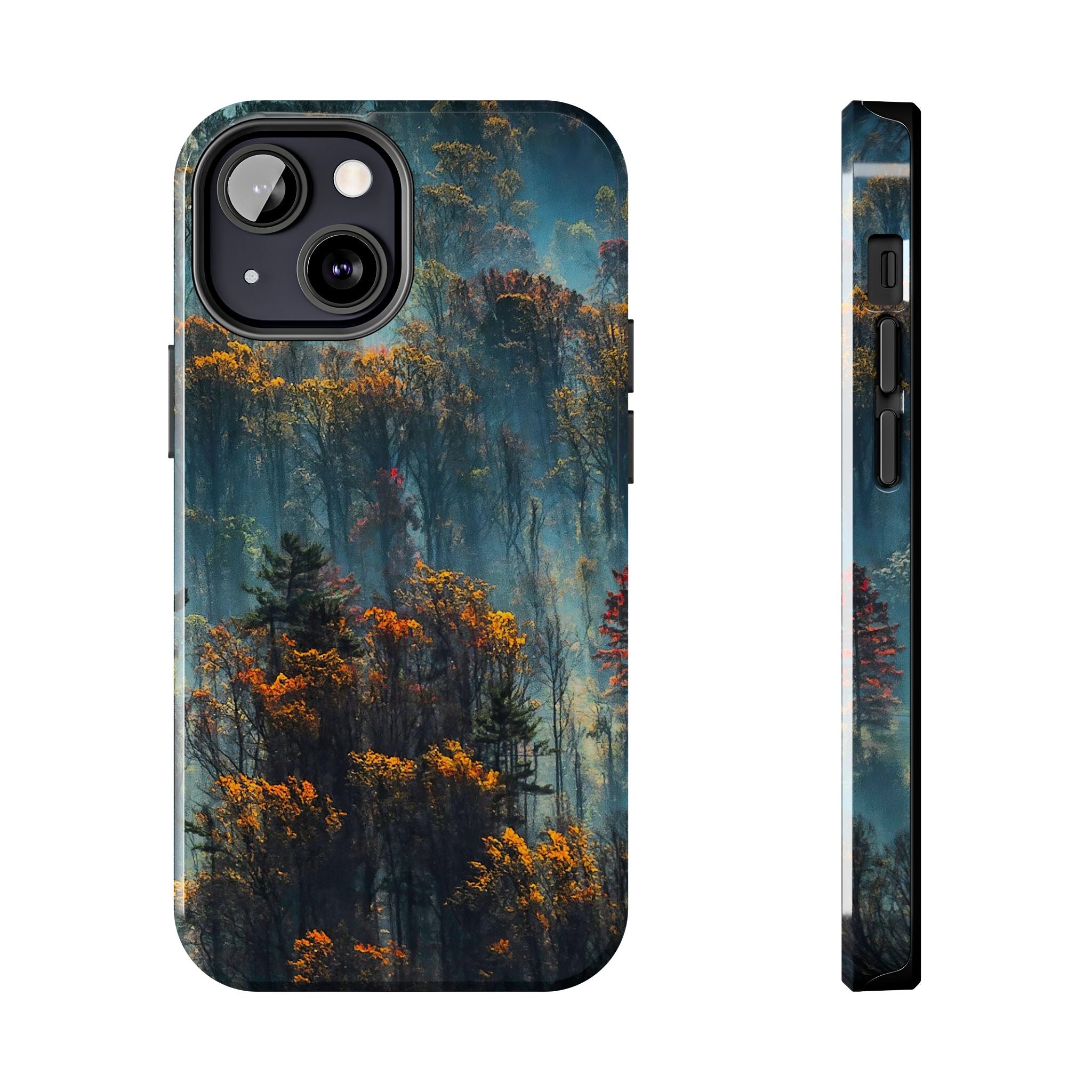 iphone-tough-case-misty-forrest-foggy-fall-iphone-covers-protective-smartphone-cover-nature-lover-gift-adventure-accessory