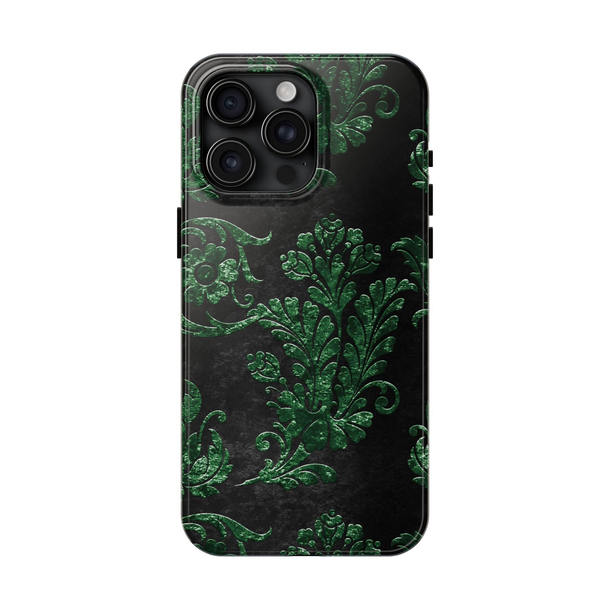 embossed-emerald-velvet-tough-iphone-case-protective-iphone-cover-heavy-duty-iphone-case-rugged-phone-case-durable-smartphone