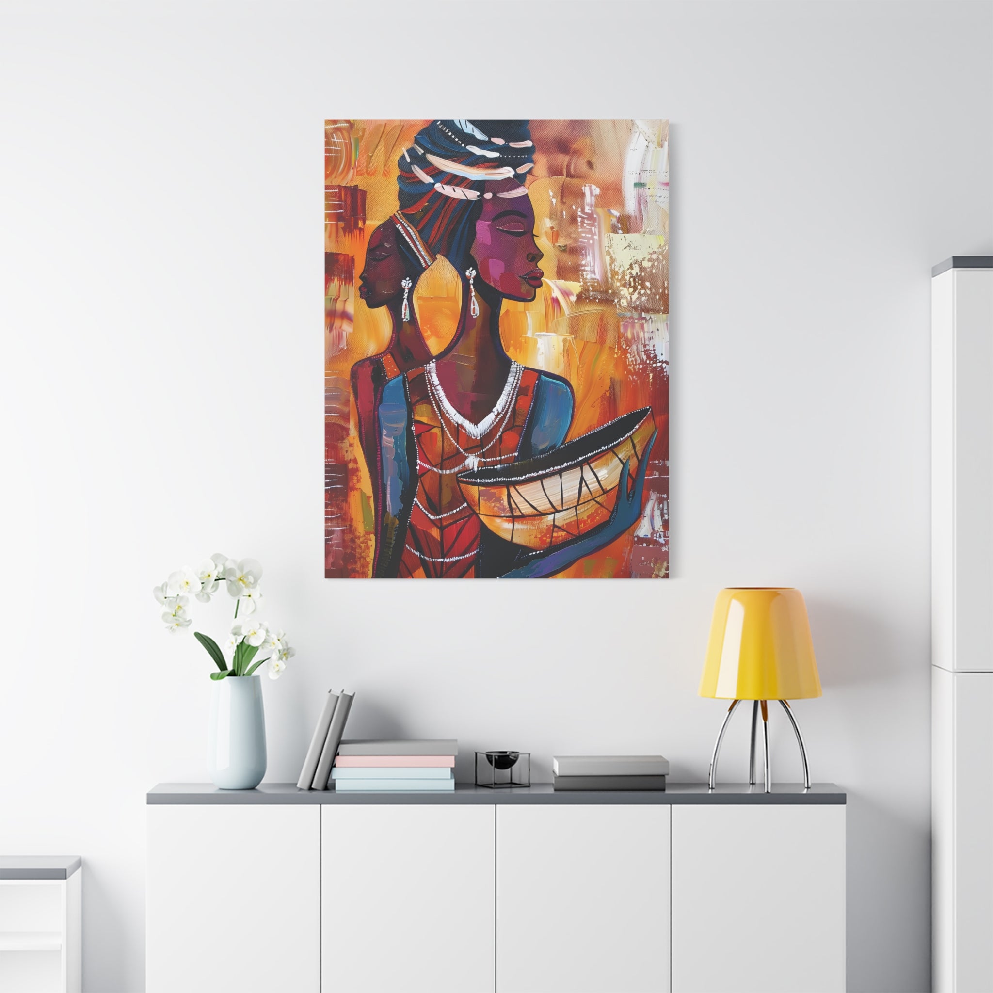 canvas-wall-art-traditional-african-woman-african-portrait-afrocentric-home-decor-tribal-art-african-american-art-ethnic-wall