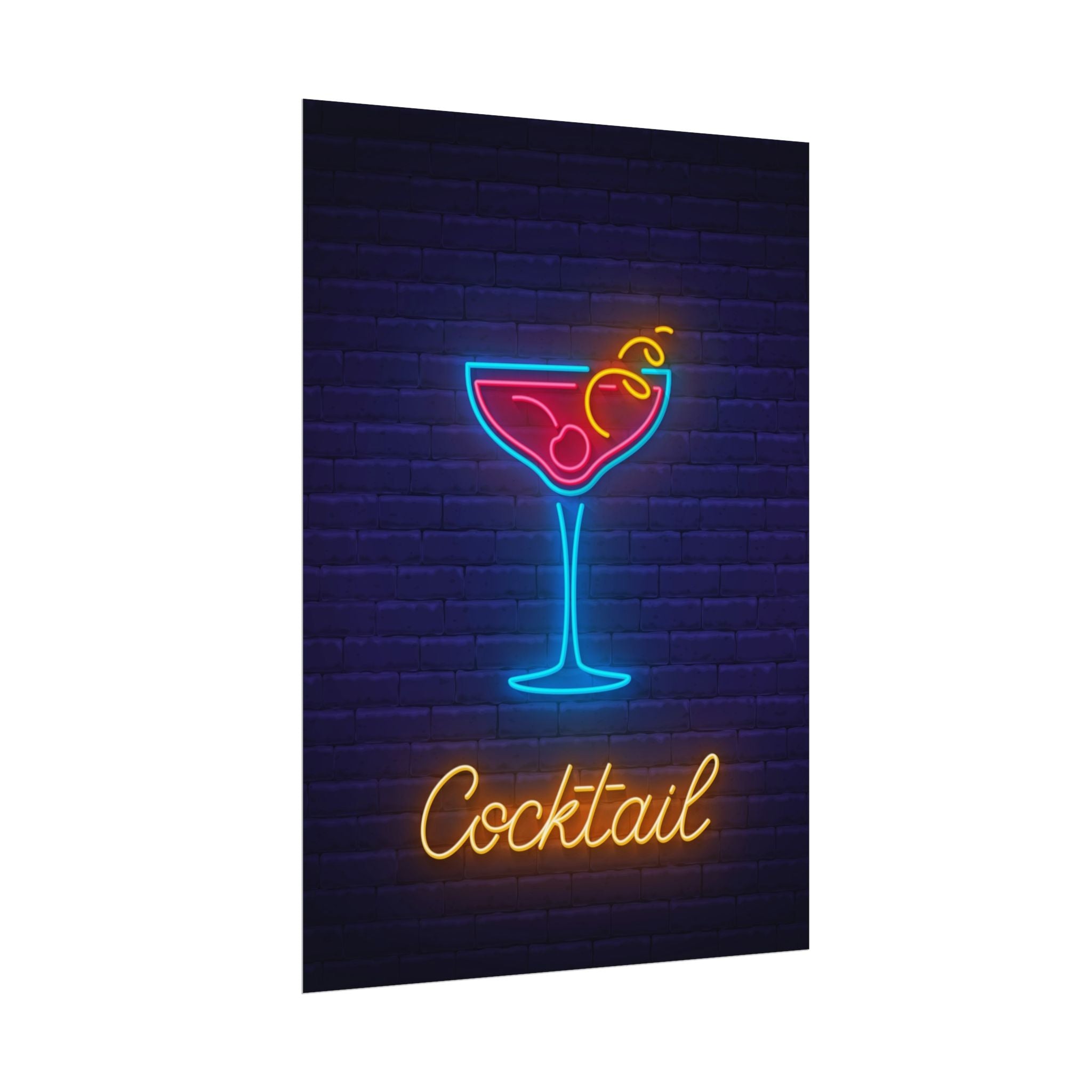 cocktail-neon-martini-poster-wall-art-decor-large-poster-artwork-cocktail-print-bar-decor-kitchen-wall-art