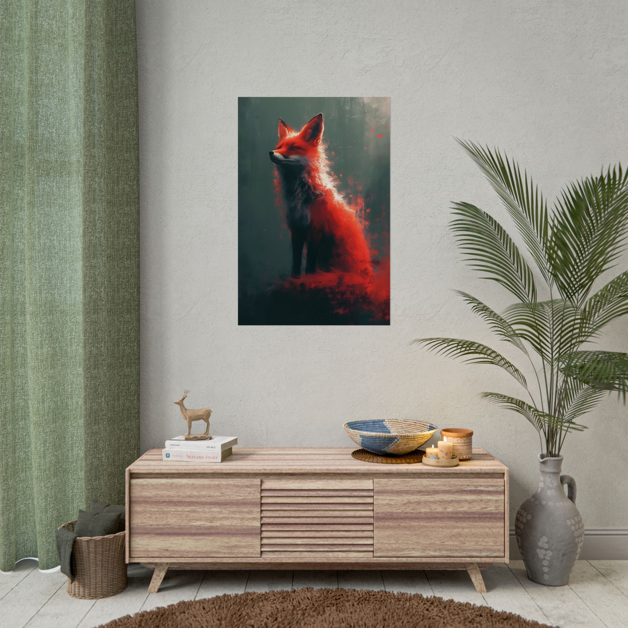 red-fox-fantasy-decor-poster-print-wildlife-wall-art-home-decor-animal-lover-gift-nature-print-fantasy-art-decor