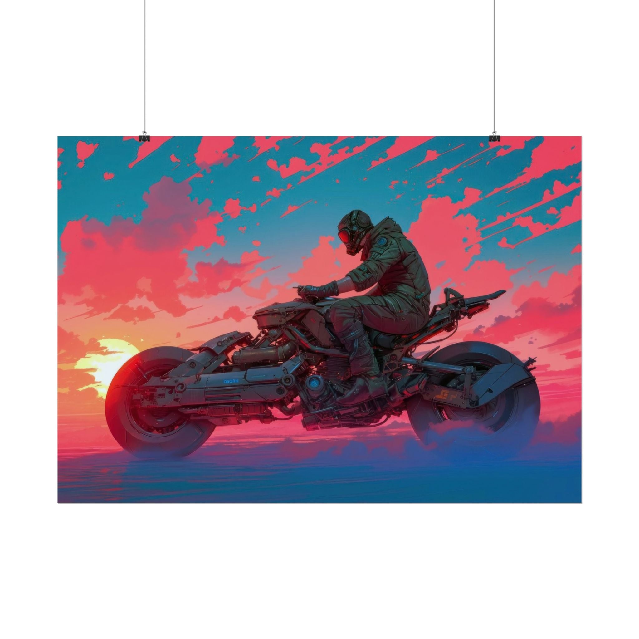 anime-poster-prints-anime-motorcycle-print-motorcycle-poster-sythawave-poster-home-decor-motorbike-artwork-cyberpunk-motorcyc