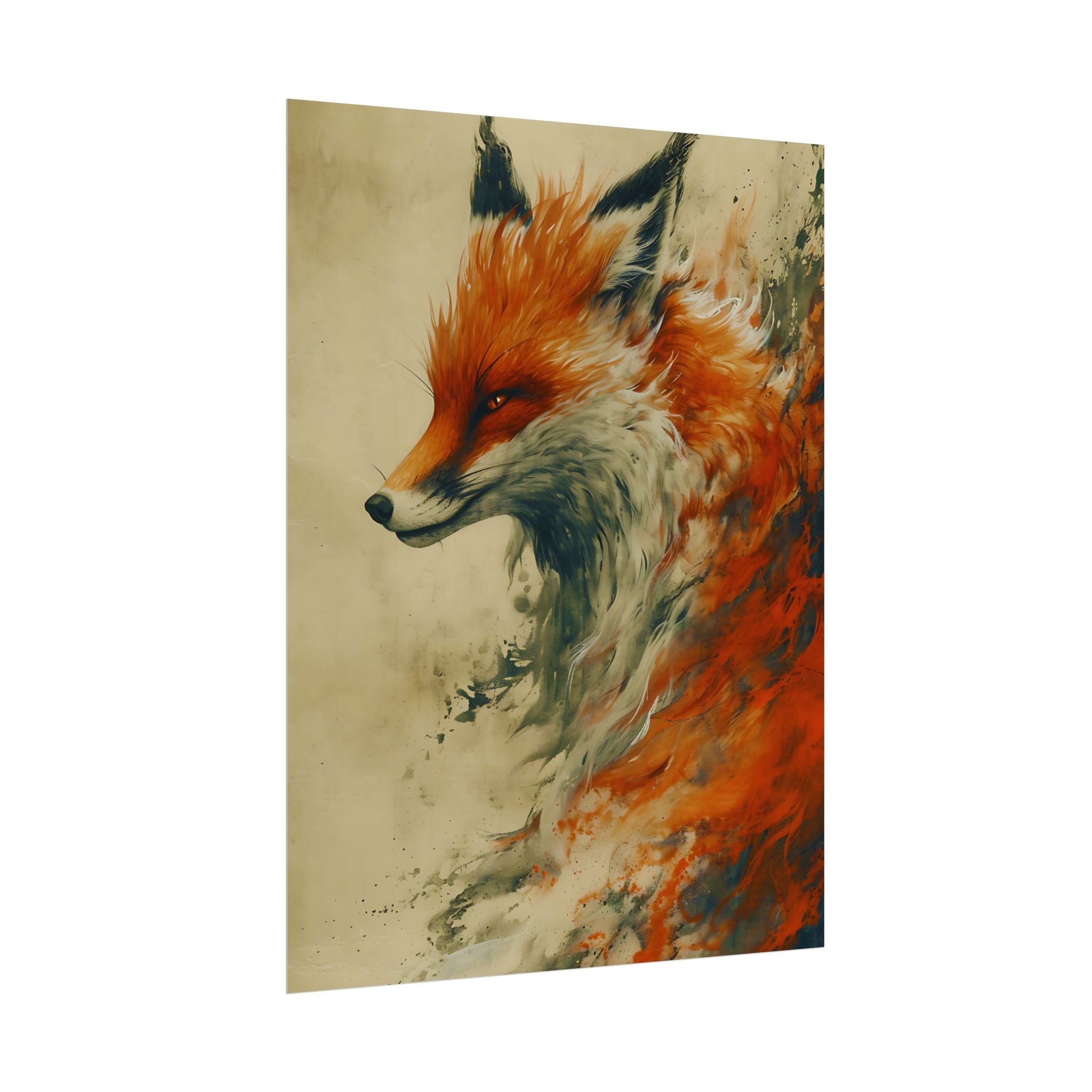 fantasy-red-fox-poster-print-rolled-posters-wall-art-animal-lover-gift-unique-home-decor-wildlife-art-print-fox-lover-birthda