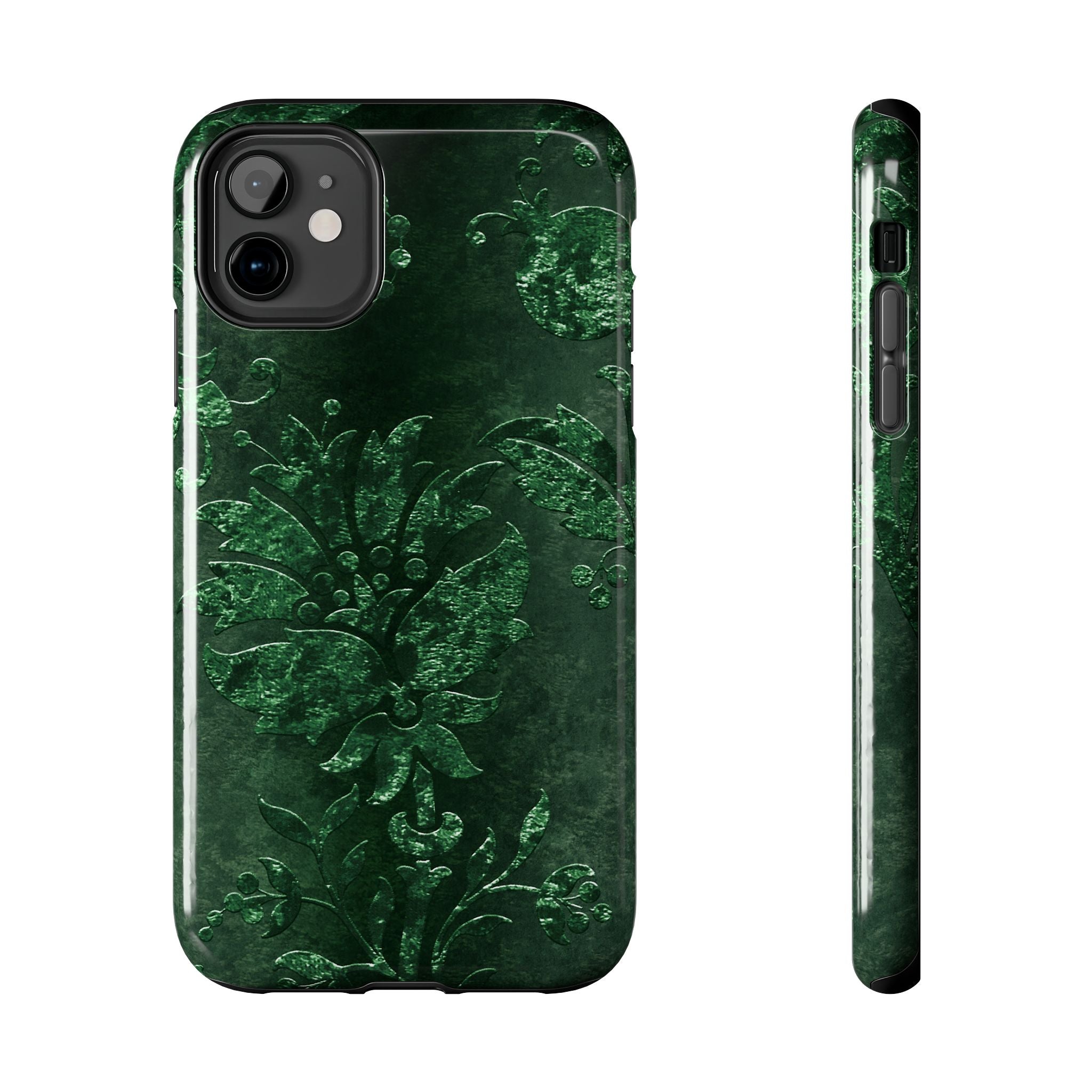 embossed-emerald-velvet-tough-iphone-case-protective-iphone-cover-heavy-duty-iphone-case-rugged-phone-case-durable-smartphone