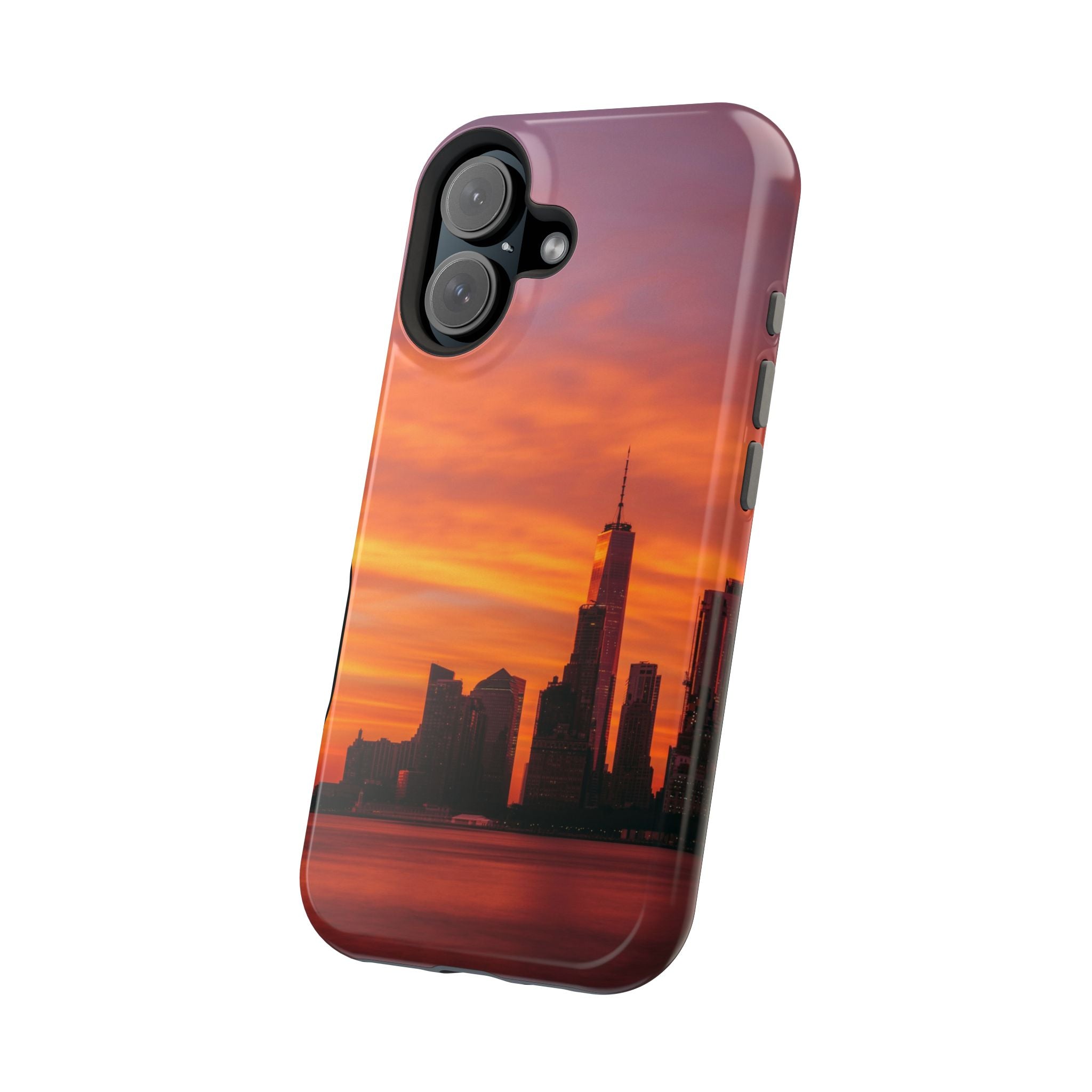 sunset-nyc-cityscape-magnetic-tough-case-durable-phone-protector-new-york-tough-case-gift-for-photographers-urban-aesthetic