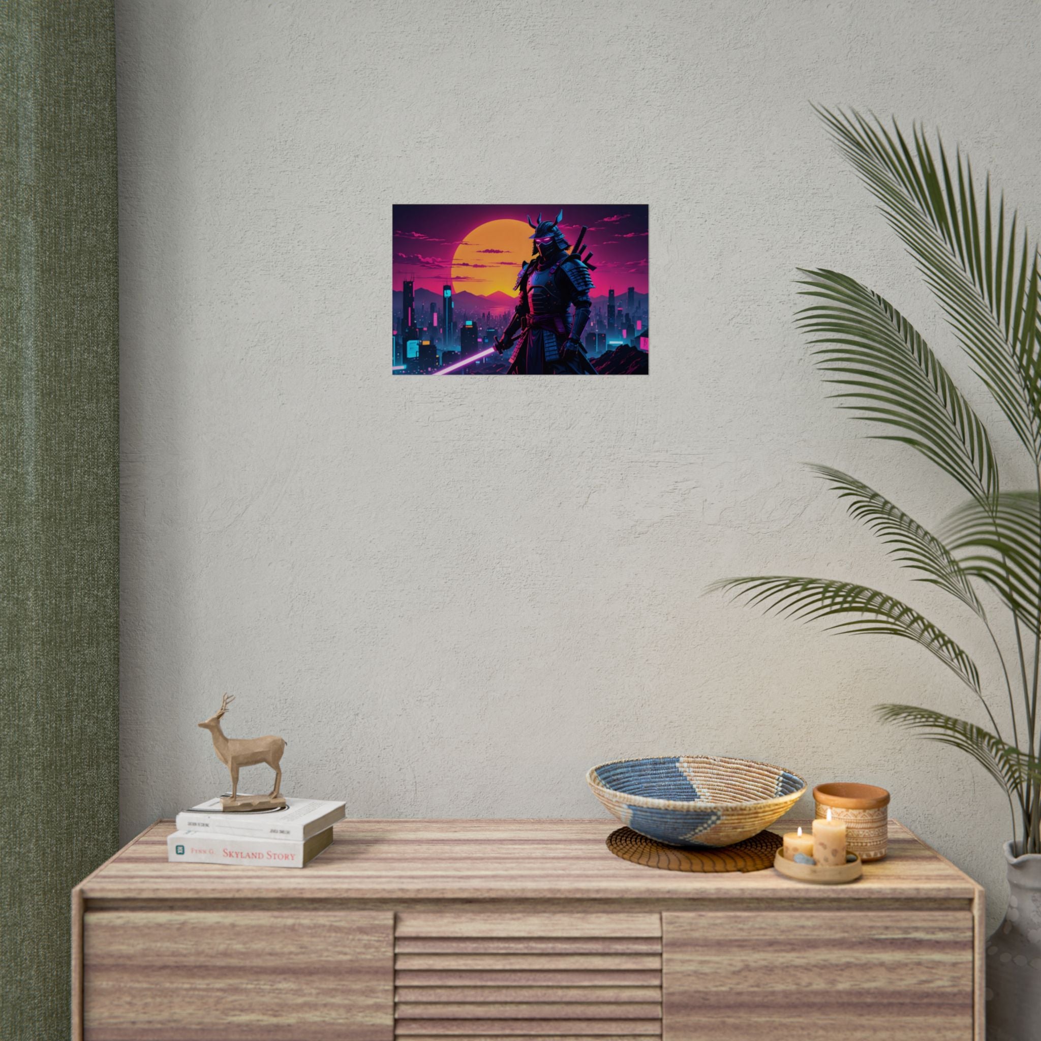 samurai-retrowave-poster-print-synthawave-wall-art-poster-gift-for-anime-fans-home-decor-japanese-art-retro-aesthetic-lightsa