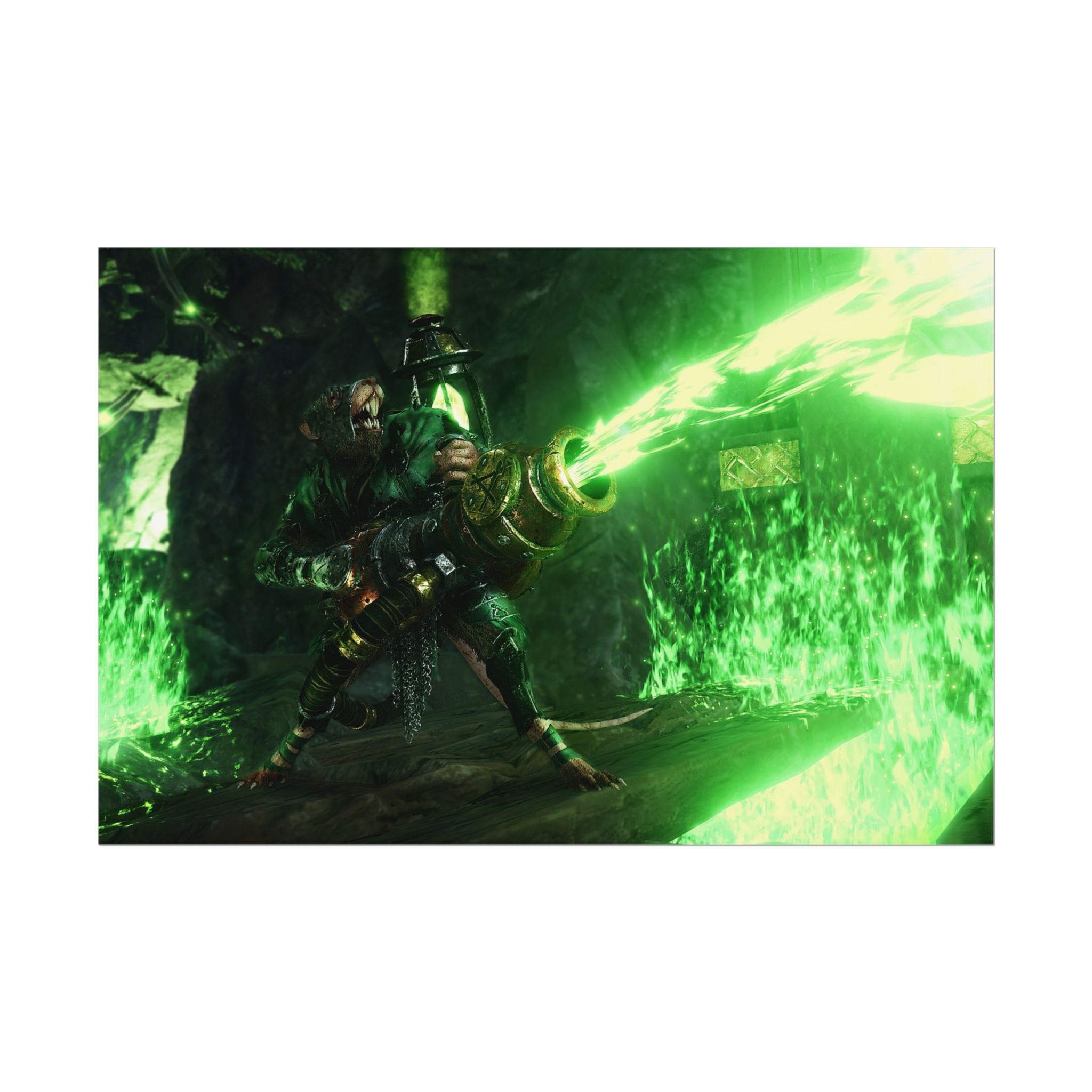 Warhammer 40K Vermintide 2 Skaven Poster Print — Rolled Wall Art for Gamers & Collectors, Space Marine Wall Art, Gaming Room Decor