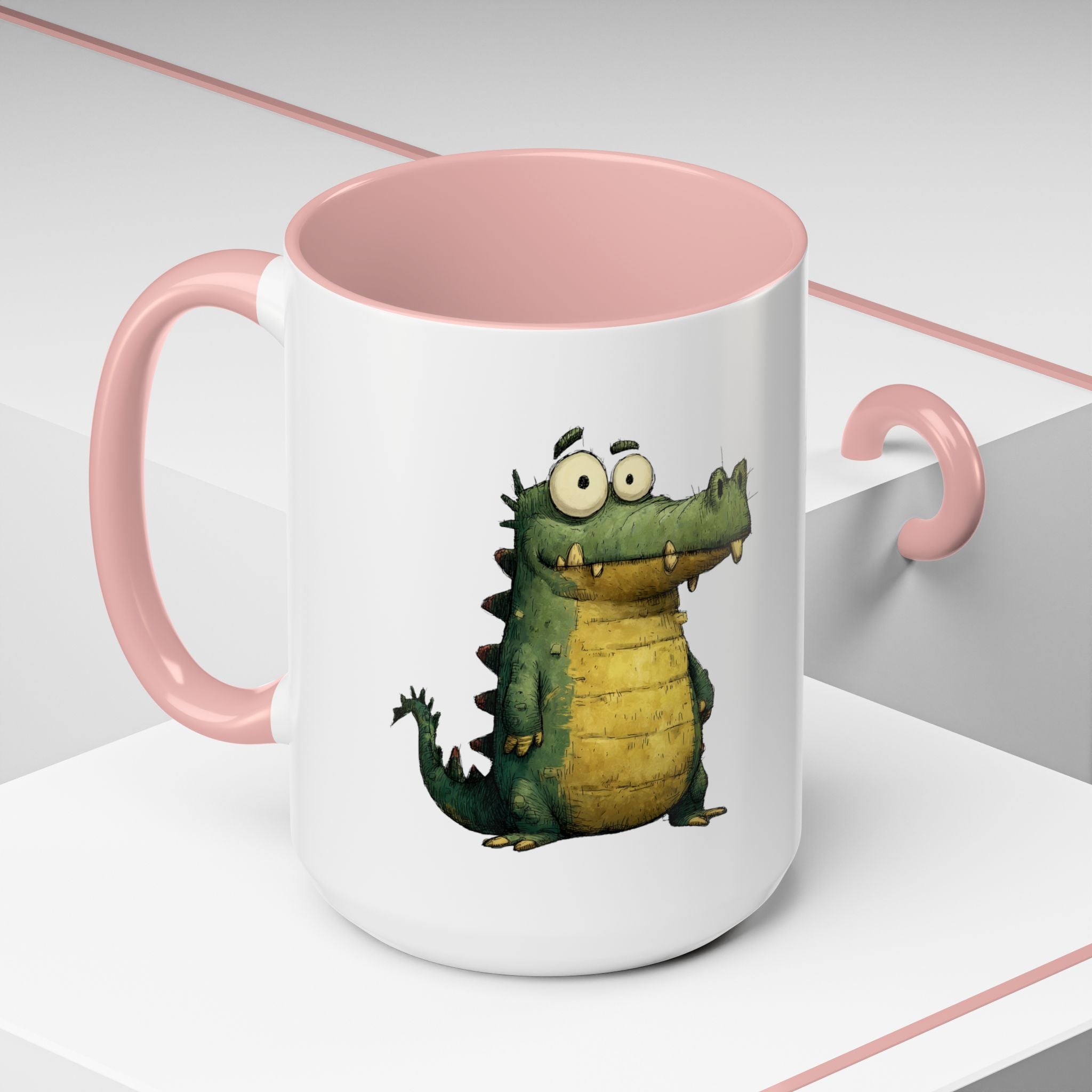 Funny Alligator Accent Coffee Mug | Cute Animal Mug for Nature Lovers, Ideal Gift for Birthdays, Holidays, Home Decor