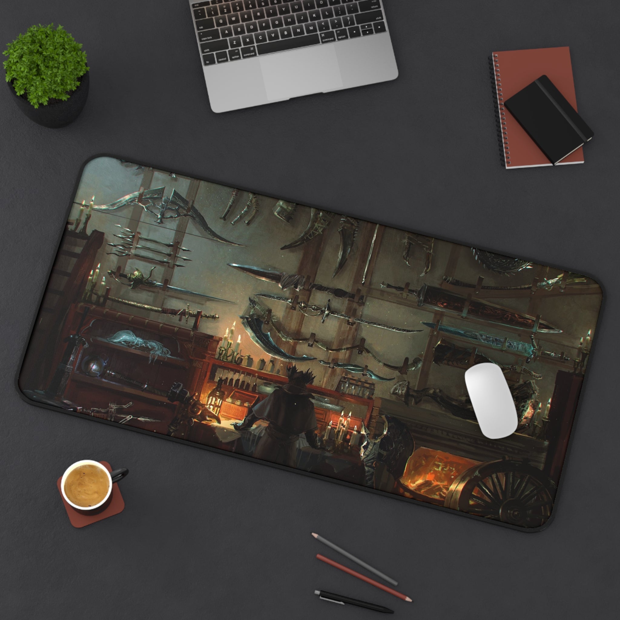 bloodborne-artwork-mouse-pad-the-hunter-desk-pad-large-gaming-desk-mat-fantasy-protective-desk-pad-gamer-gift-gothic-art