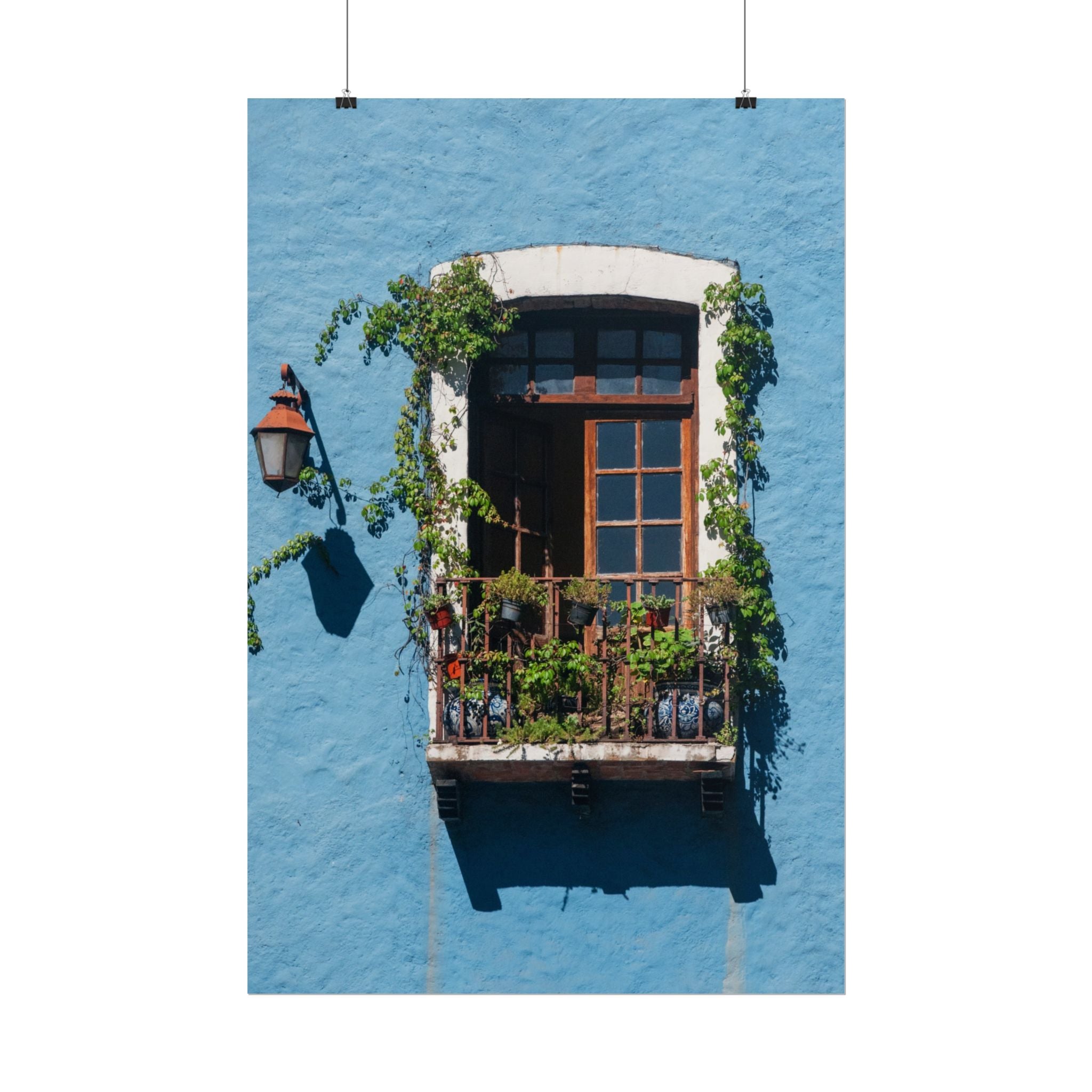 Rolled Posters, Mexican Balcony Home Decor Wall Art Hanging, Living Room Housewarming Gift, Poster Wall Art