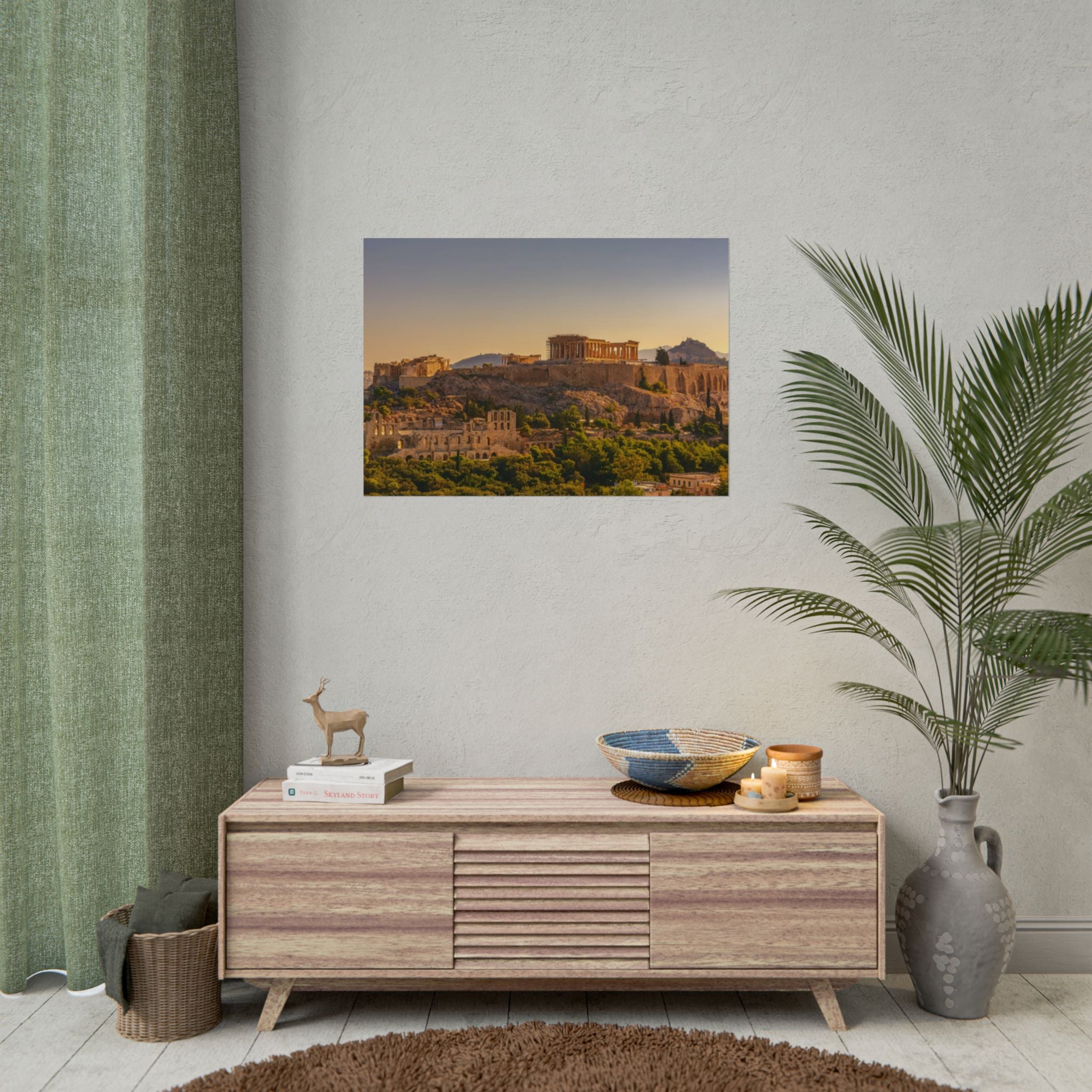 acropolis-panoramic-fine-art-poster-print-greek-wall-art-athens-greece-home-decor-travel-lover-gift-landscape