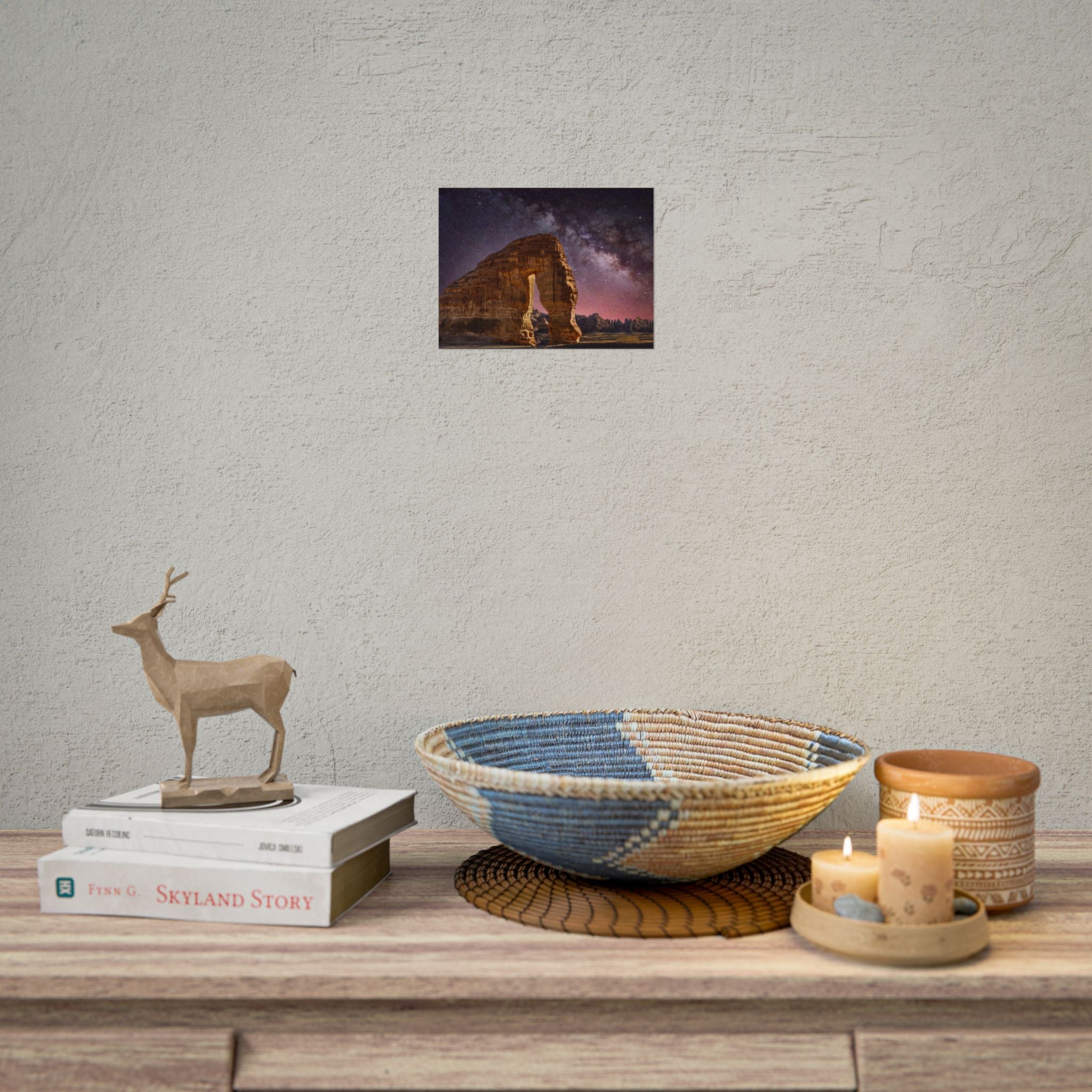 desert-landscape-poster-print-milky-way-poster-wall-art-milky-way-decor-artwork-unique-home-decor-starry-night-picture