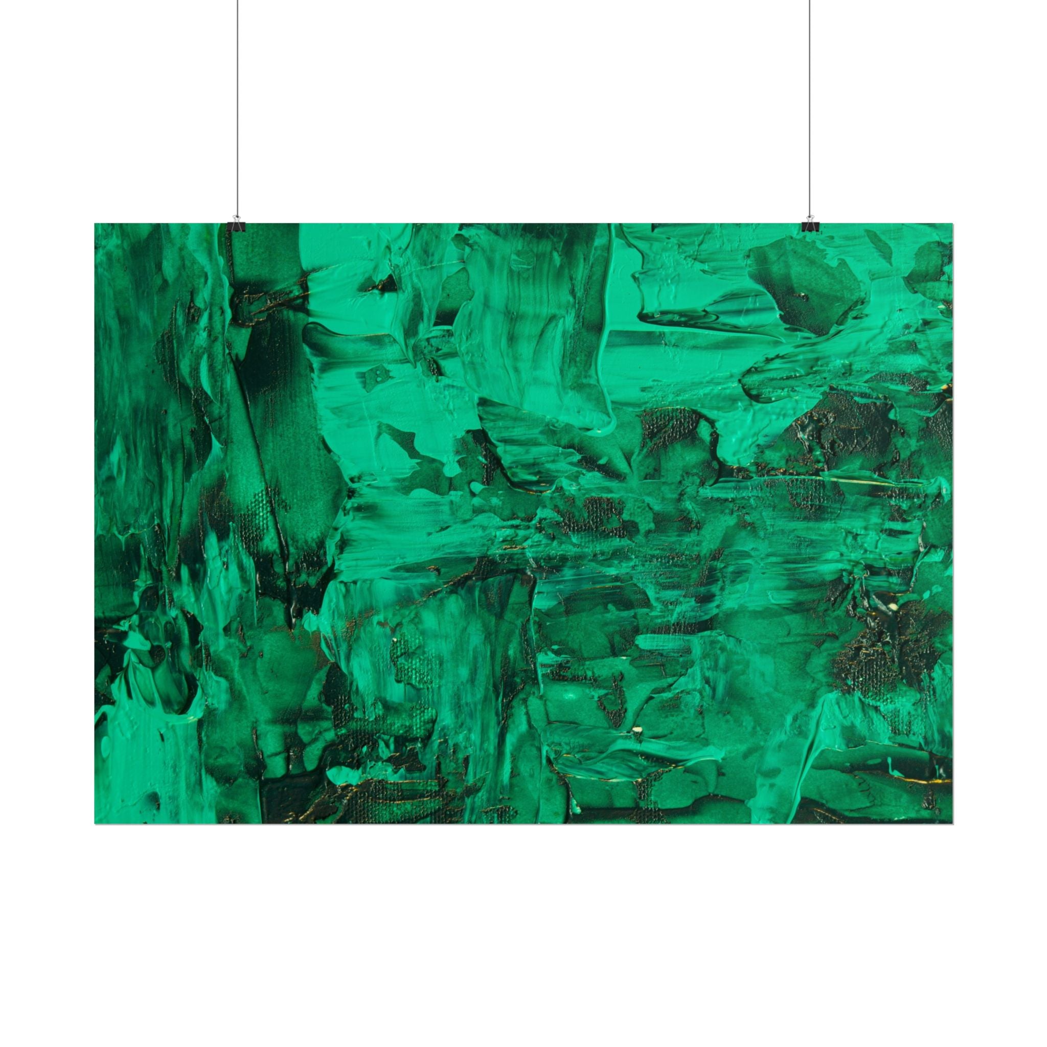 Abstract Green Poster Wall Art, Home Decor, Office Decor, Green Canvas Bedroom, Green Poster Print, Modern Art, Green Wall Decor