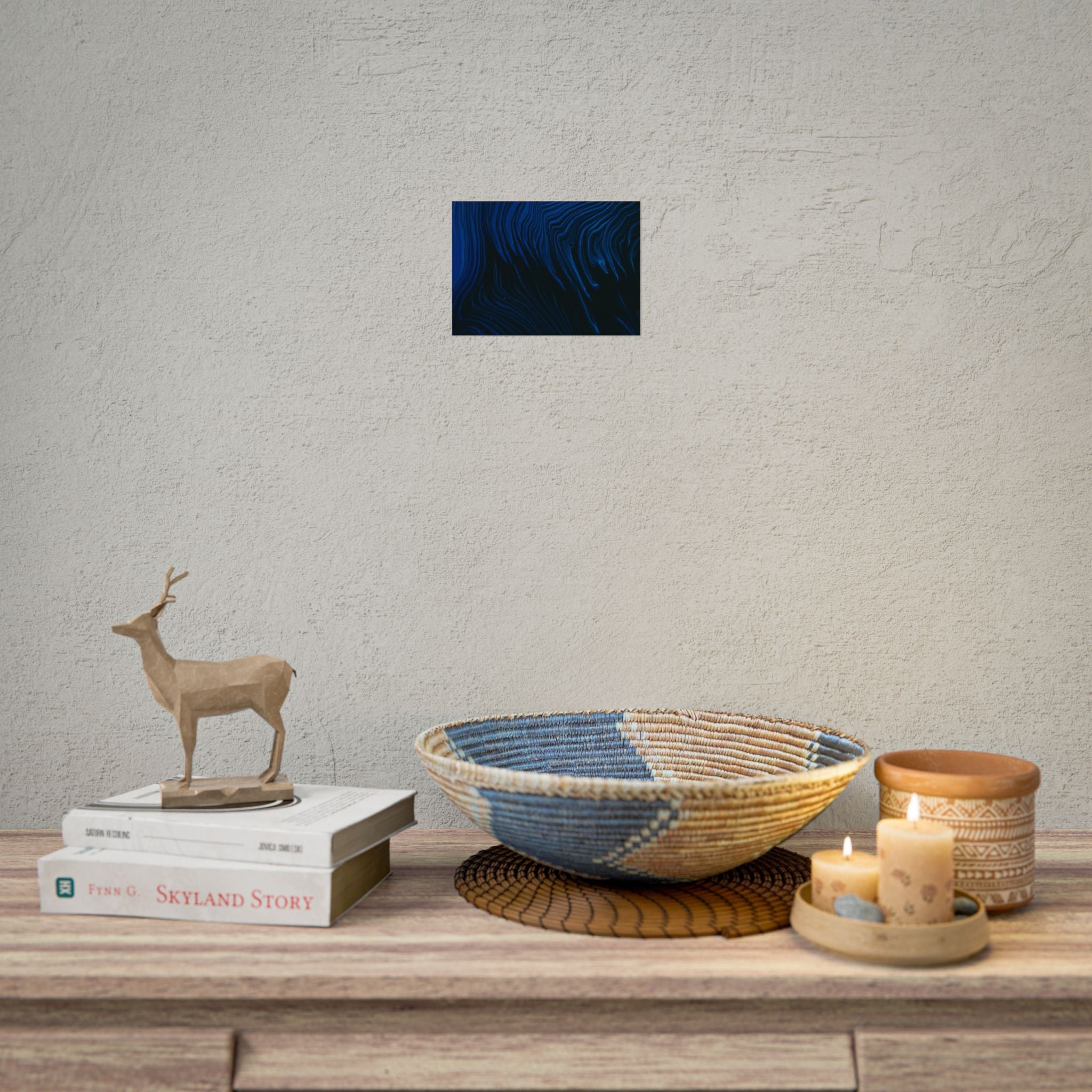 navy-blue-abstract-poster-print-home-decor-office-wall-art-navy-blue-aesthetic-decor-blue-room-decor-abstract-art