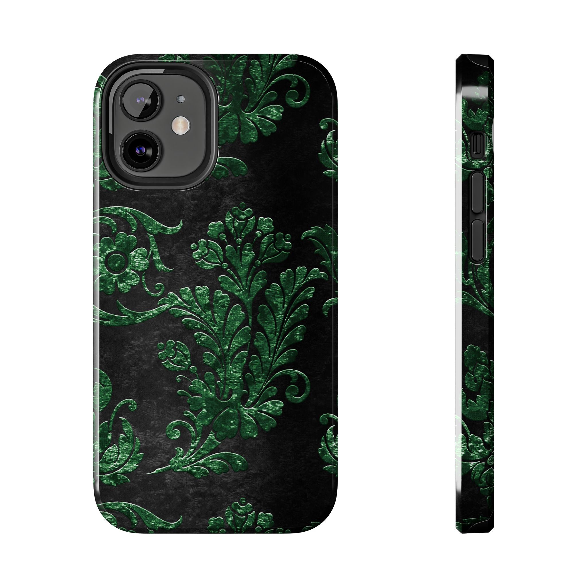 embossed-emerald-velvet-tough-iphone-case-protective-iphone-cover-heavy-duty-iphone-case-rugged-phone-case-durable-smartphone