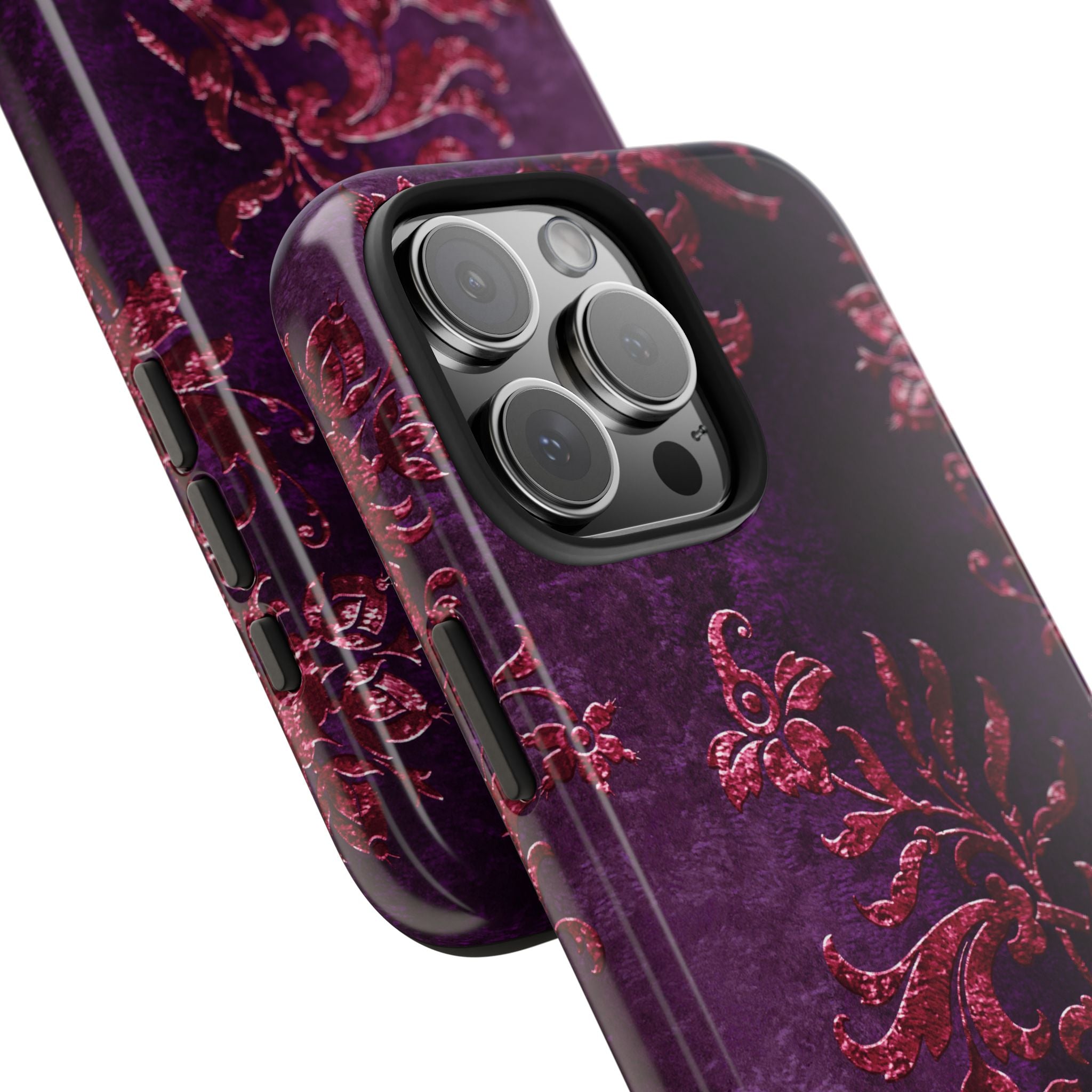 embossed-burgundy-velvet-tough-iphone-case-protective-iphone-cover-heavy-duty-iphone-case-rugged-phone-case-durable-smartphon