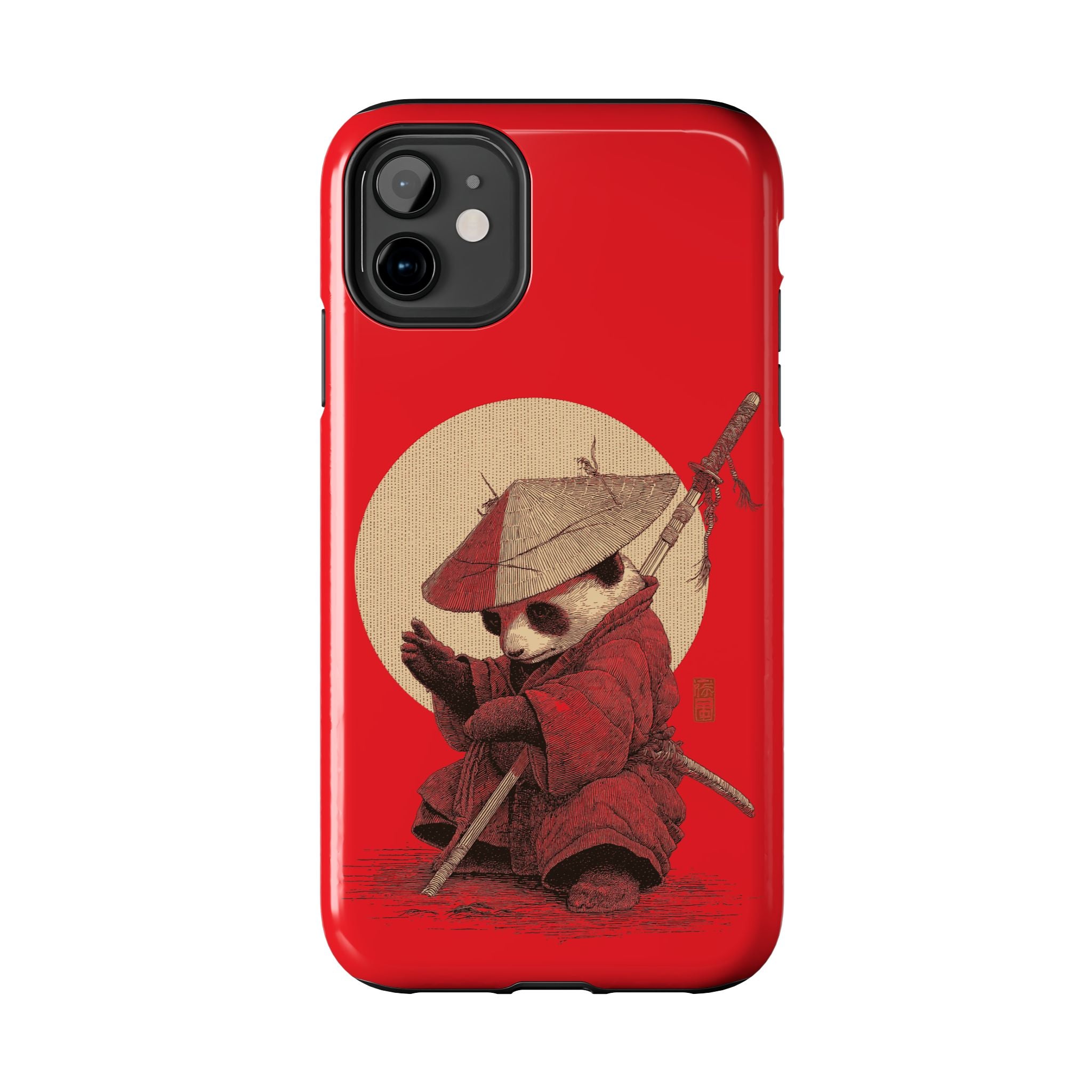 japanese-samurai-panda-iphone-tough-case-kawaii-animal-phone-cover-protective-phone-cover-japandi-art-iphone-case