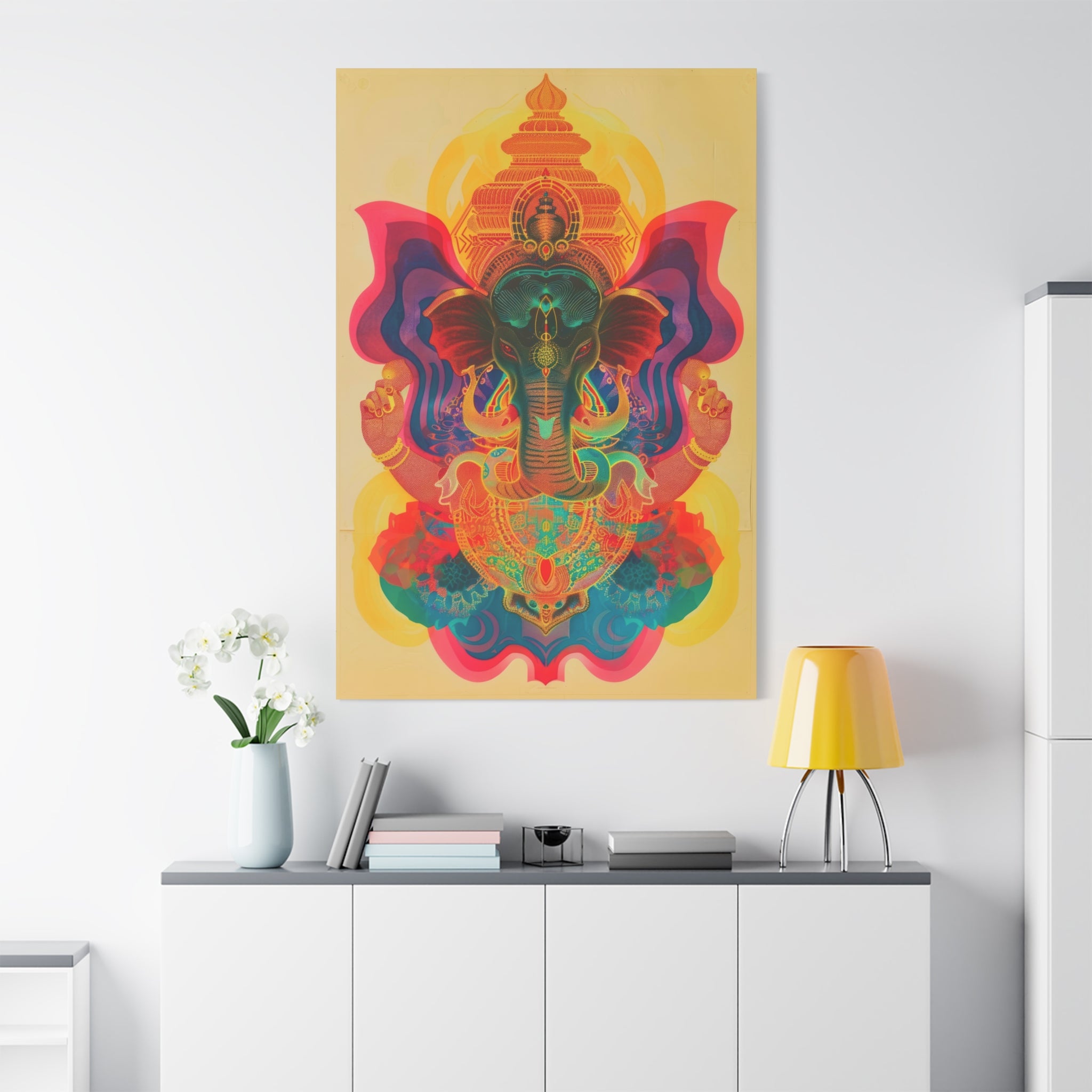 colorful-ganesha-canvas-print-wall-art-decor-spiritual-home-decor-lord-ganesha-deity-art-hindu-god-painting-ethnic-wall-hangi