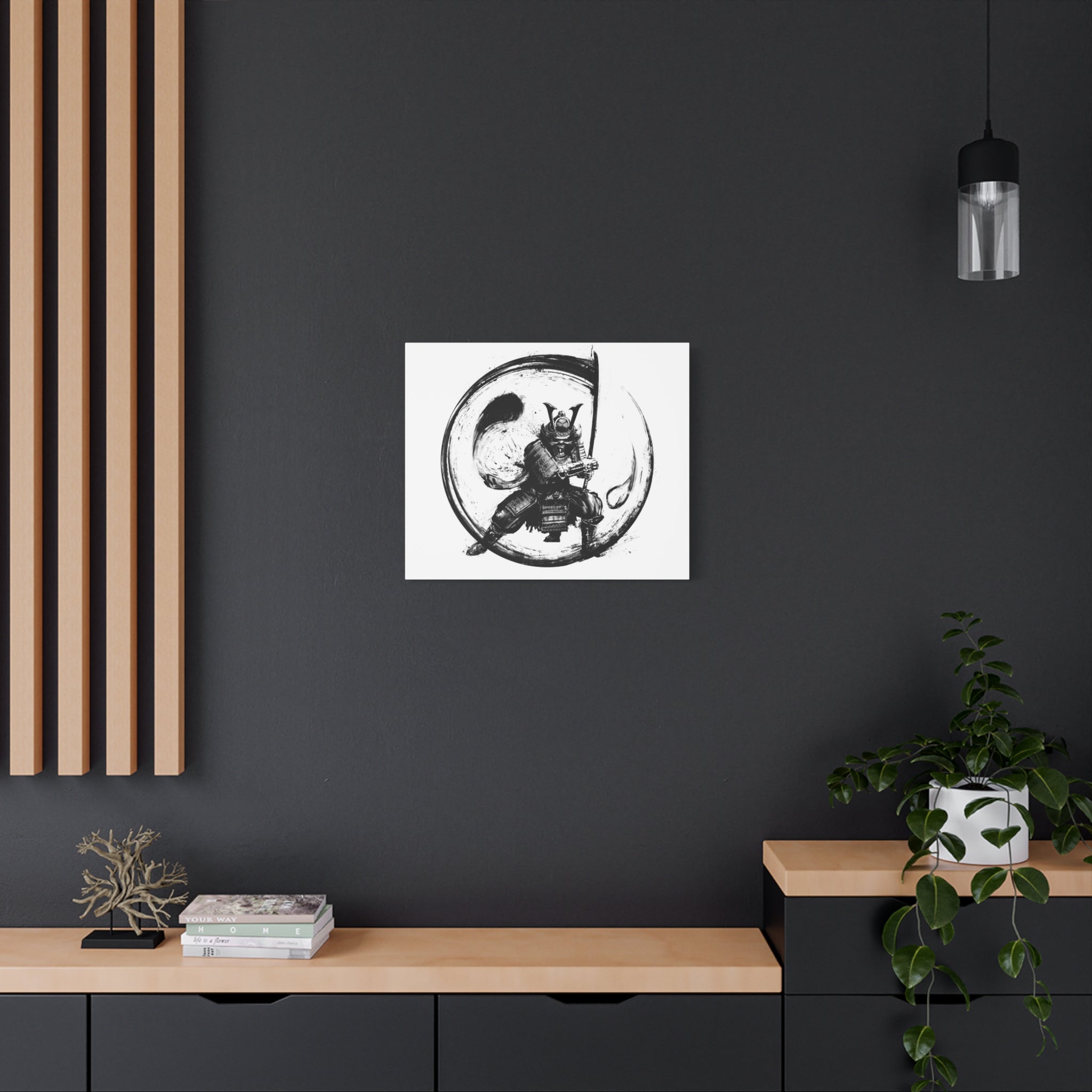 canvas-wall-art-japanese-samurai-ying-yang-katana-oni-mask-black-and-white-home-decor-zen-wall-hanging-asian-art-samurai-swor