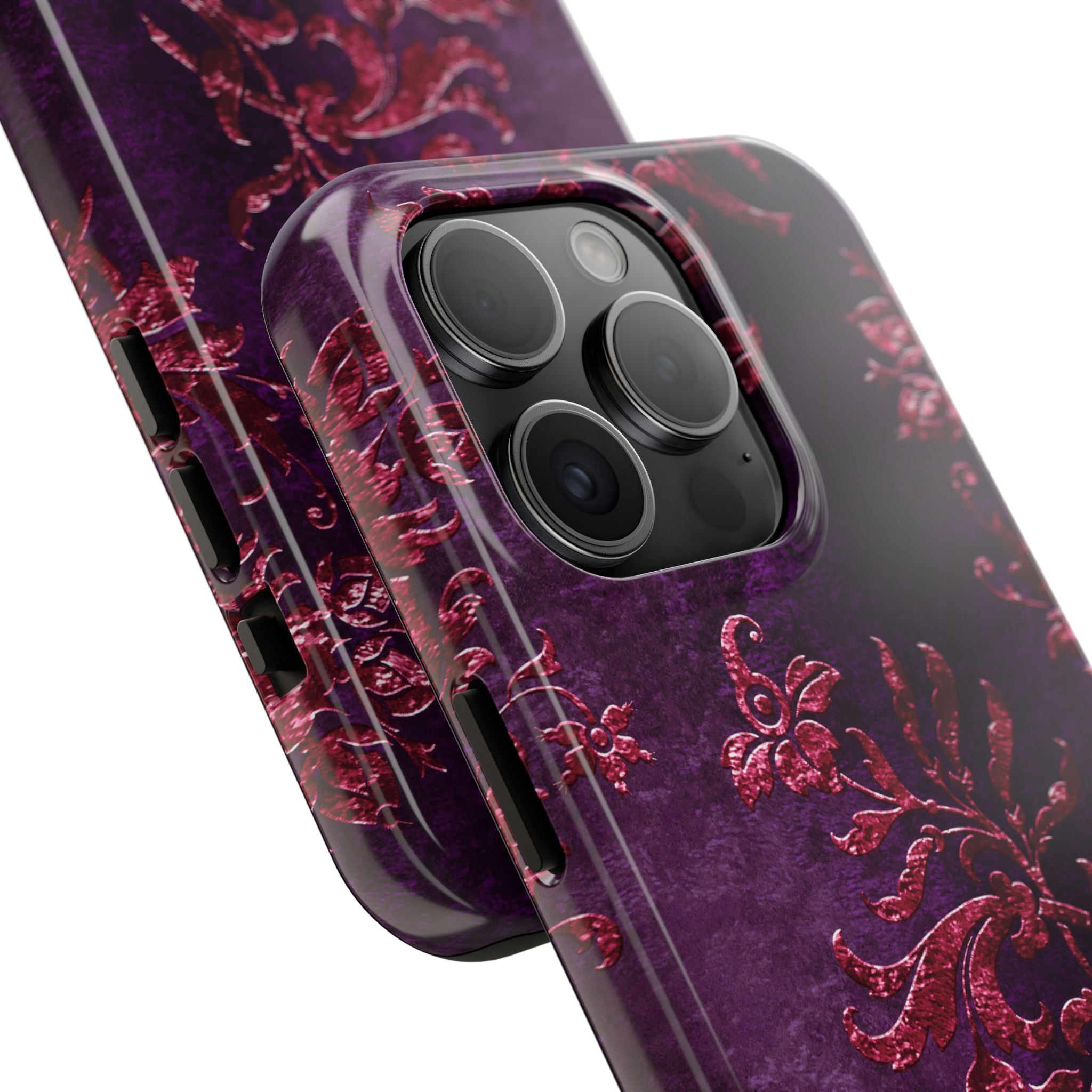 embossed-burgundy-velvet-tough-iphone-case-protective-iphone-cover-heavy-duty-iphone-case-rugged-phone-case-durable-smartphon