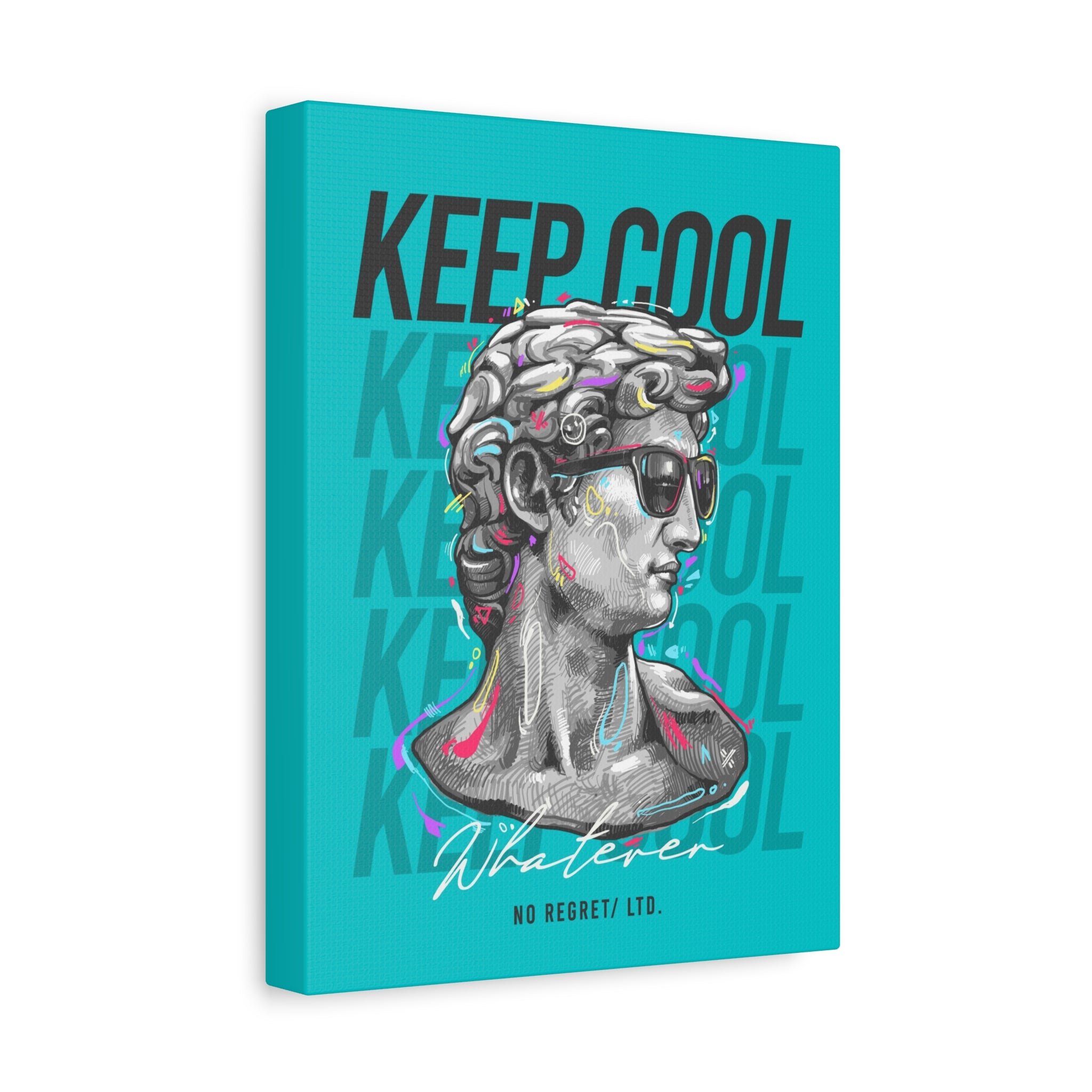 canvas-print-david-statue-with-sunglasses-living-room-decor-wall-art-matte-canvas-stretched-print-cool-home-decor-gift-unique