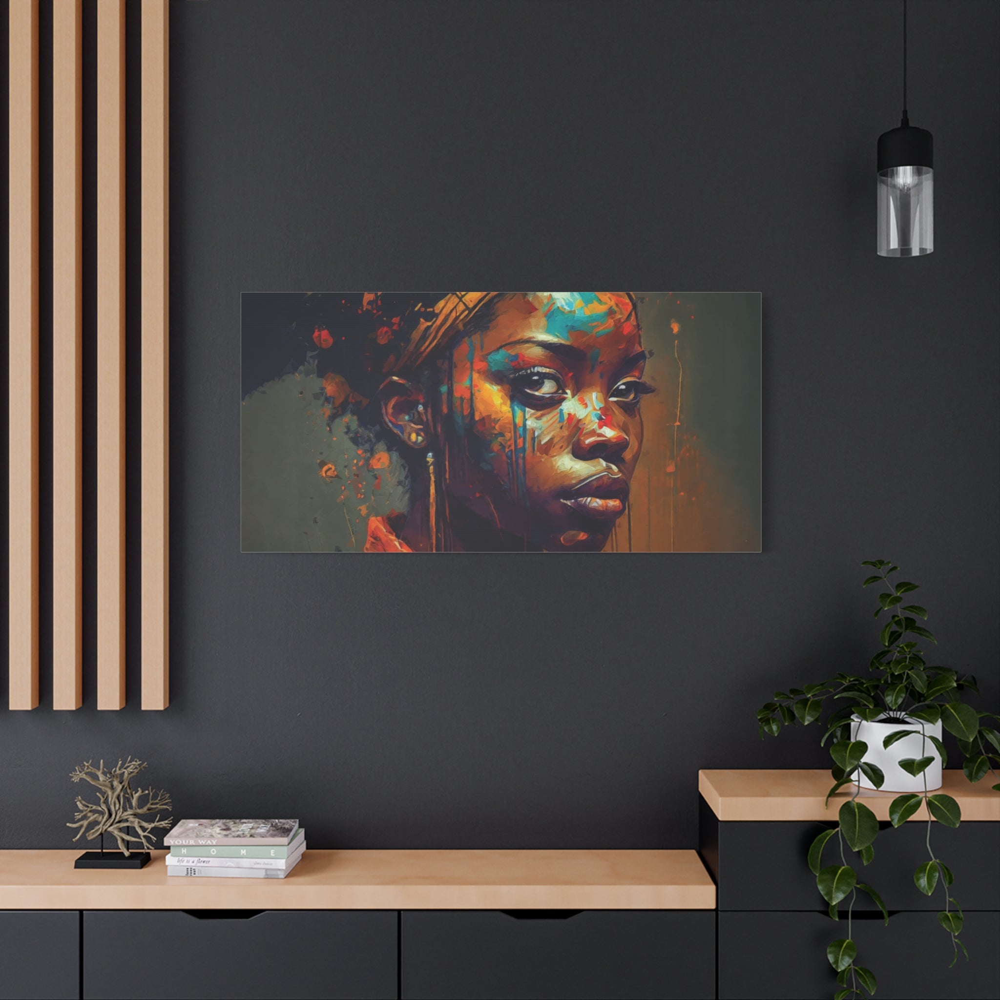 canvas-wall-art-african-women-art-matte-canvas-print-stretched-african-decor-african-wall-artwork-tribal-wall-decor-afrocentr