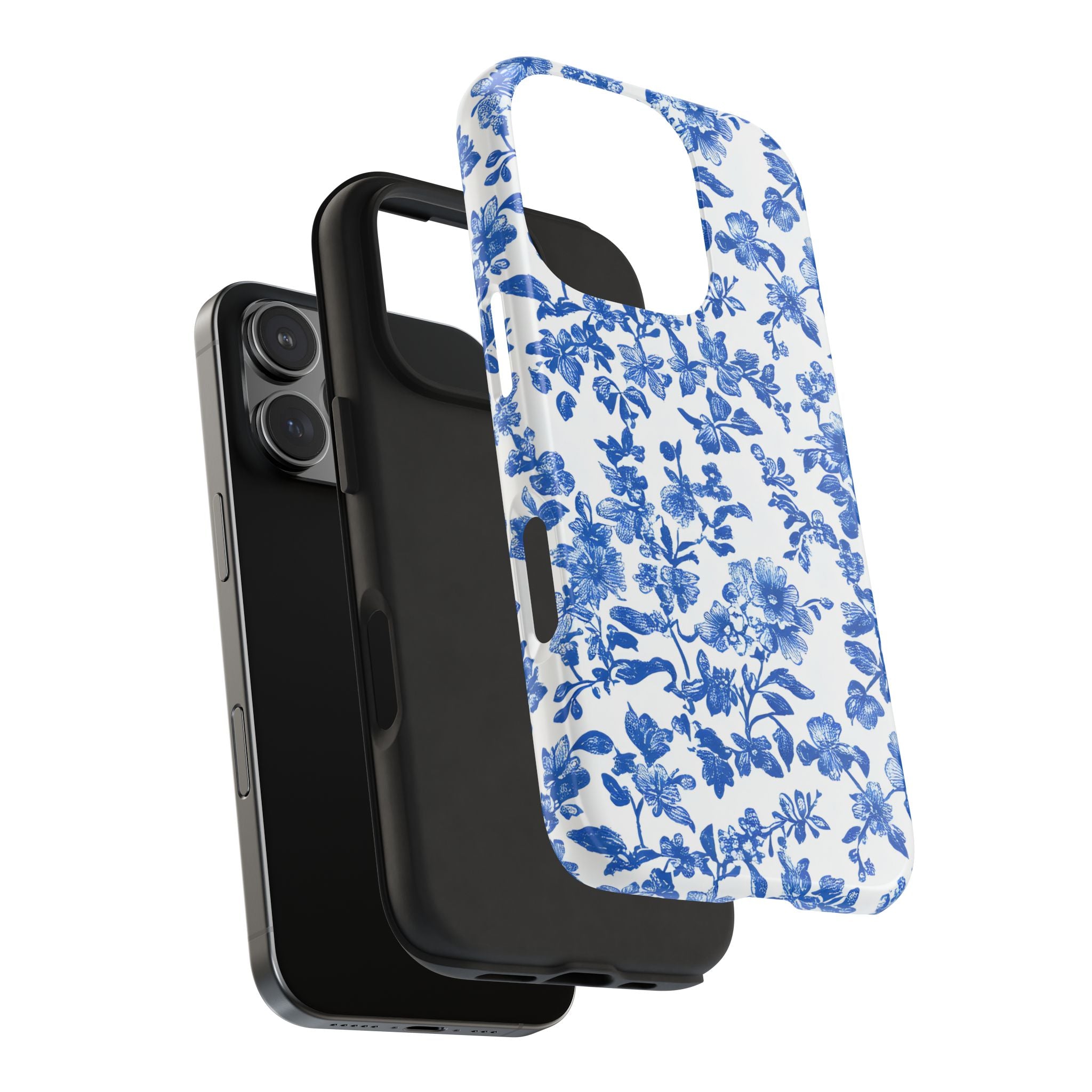 french-toile-floral-tough-iphone-case-blue-iphone-cover-protective-iphone-case-hard-shell-iphone-case-vintage-design-phone-ca