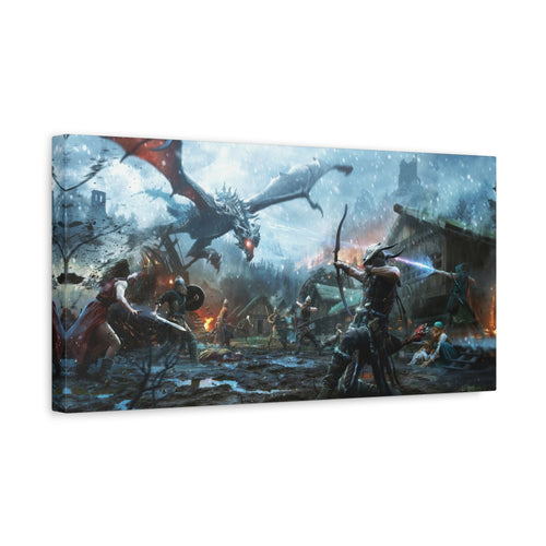 the-elder-scrolls-skyrim-canvas-wall-art-dragon-game-canvas-print-room-decor-gaming-wall-art-skyrim-gift
