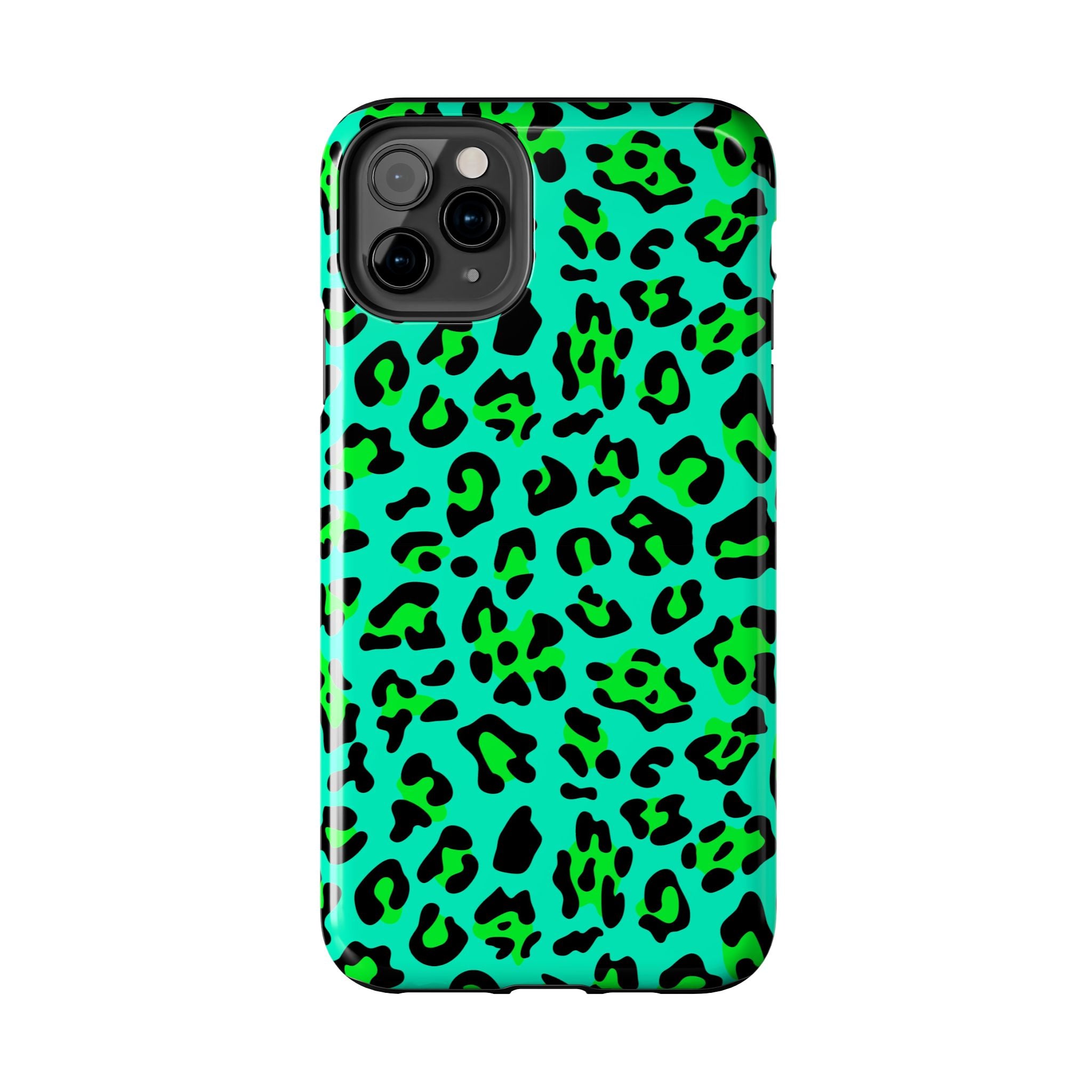 neon-green-teal-leopard-iphone-tough-case-stylish-phone-cover-protective-cellphone-case-trendy-smartphone-accessory-gift-for-