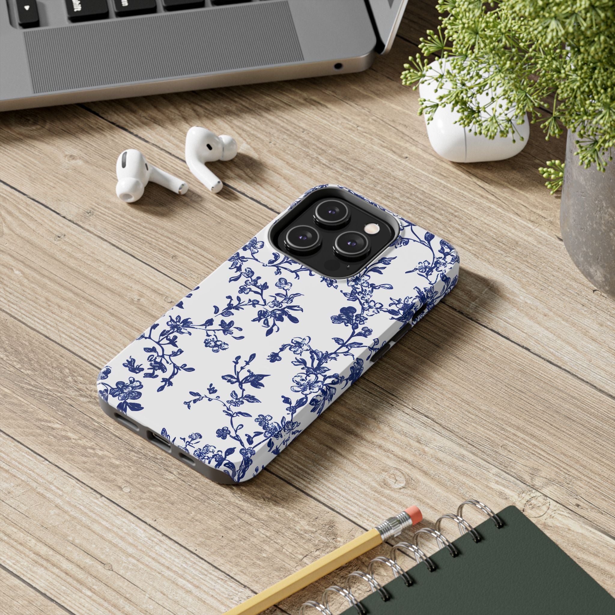 french-toile-floral-tough-iphone-case-blue-iphone-cover-protective-iphone-case-hard-shell-iphone-case-vintage-design-iphone-c