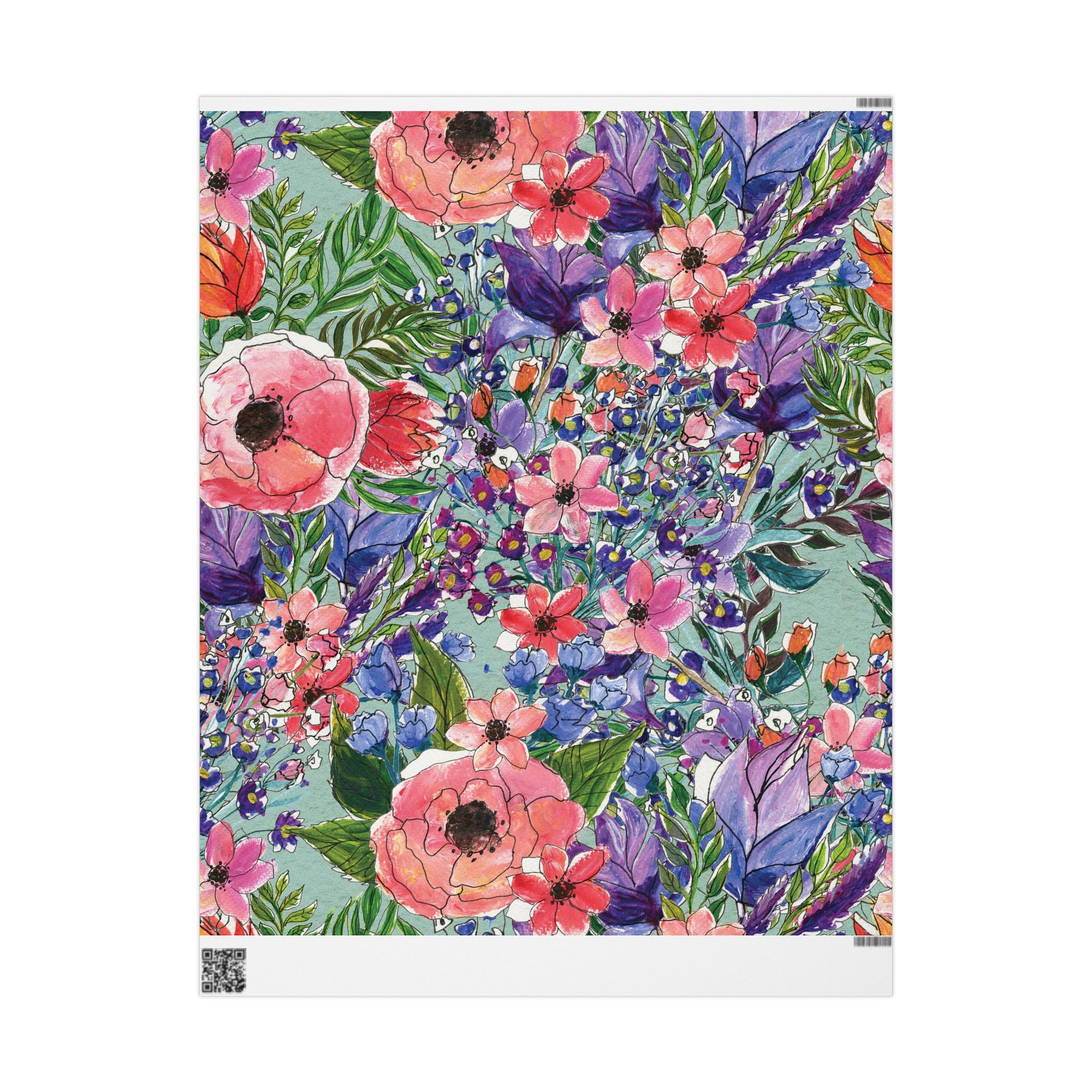 floral-wrapping-papers-pink-purple-oil-painting-gift-wrap-holiday-present-packaging-birthday-party-decor-craft-supplies-weddi