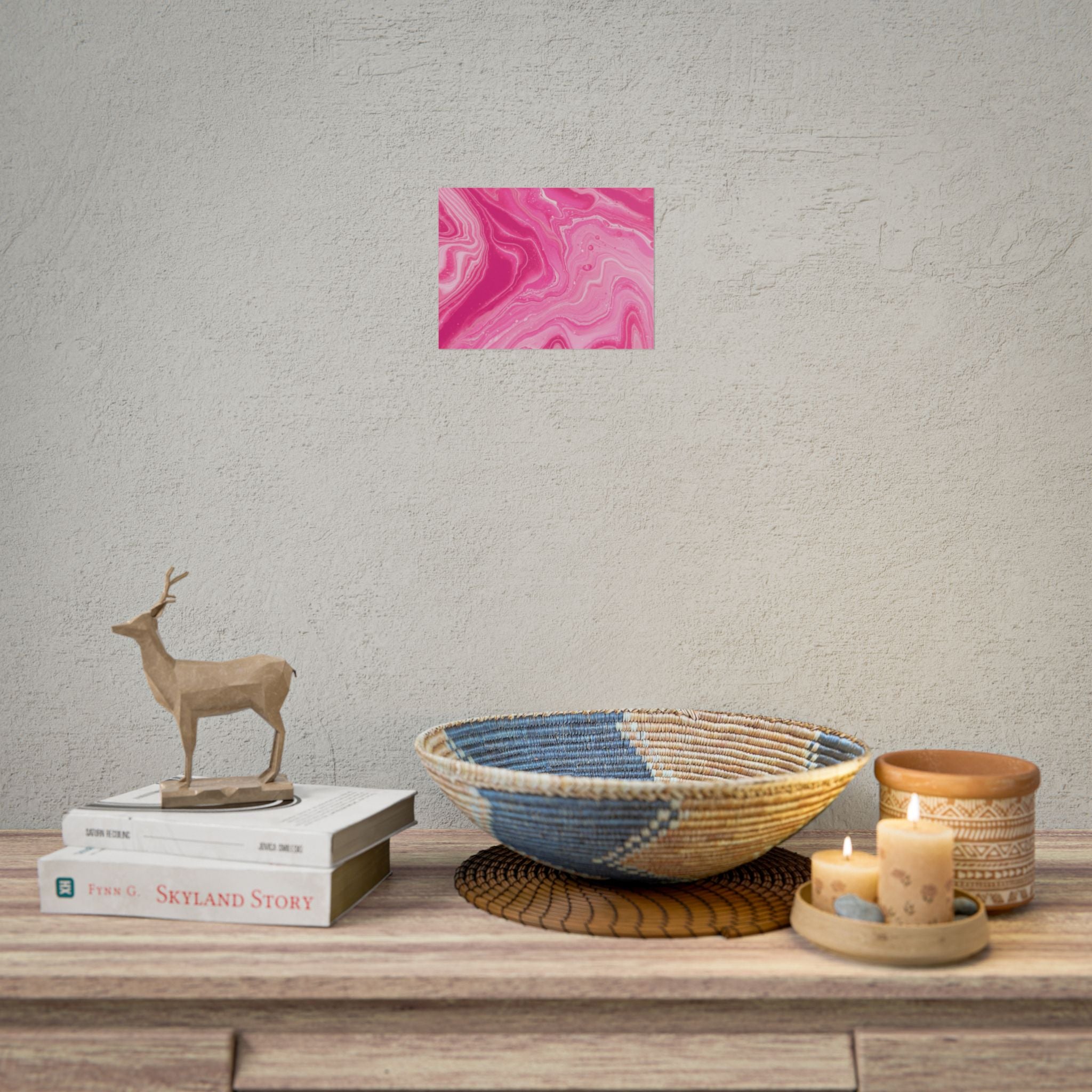 pink-wave-abstract-minimalist-poster-print-pink-decor-pink-poster-wall-art-modern-home-decor-large-wall-art-for-living-room