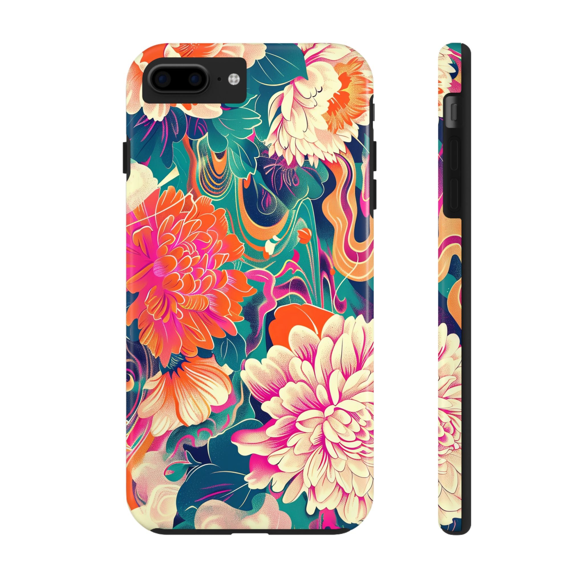iphone-tough-case-retro-japanese-flowers-floral-phone-cover-vintage-japanese-style-protective-phone-case-asian-floral-design-