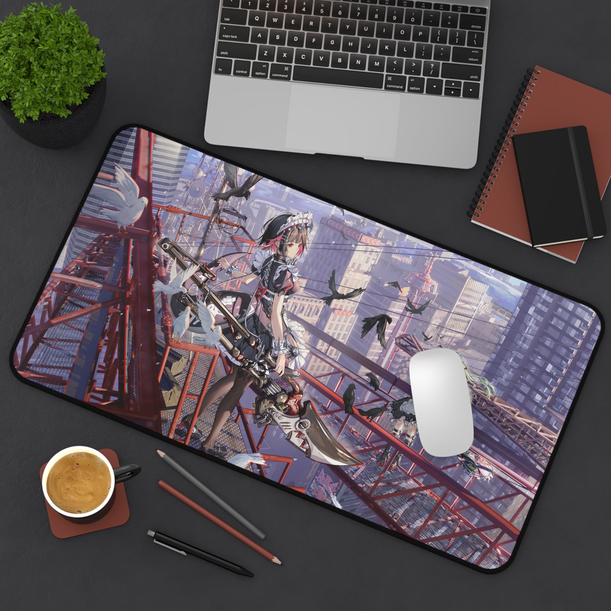 Zenless Zone Zero Ellen Joe Gaming Mouse Pad - ZZZ Desk Mat - New Eridu Anime Desk pad - XL Waifu Ga