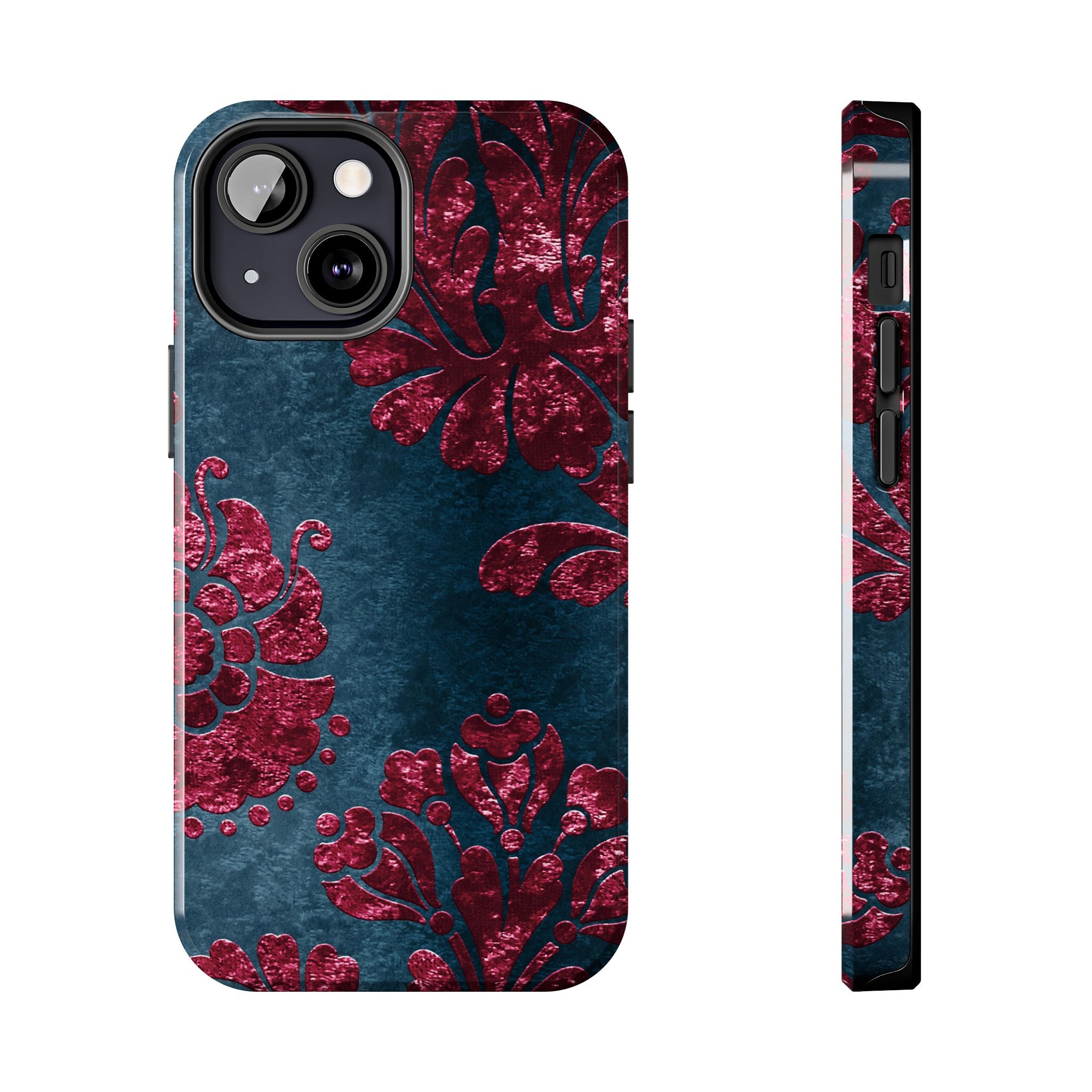 embossed-burgundy-velvet-tough-iphone-case-protective-iphone-cover-heavy-duty-iphone-case-rugged-phone-case-durable-smartphon