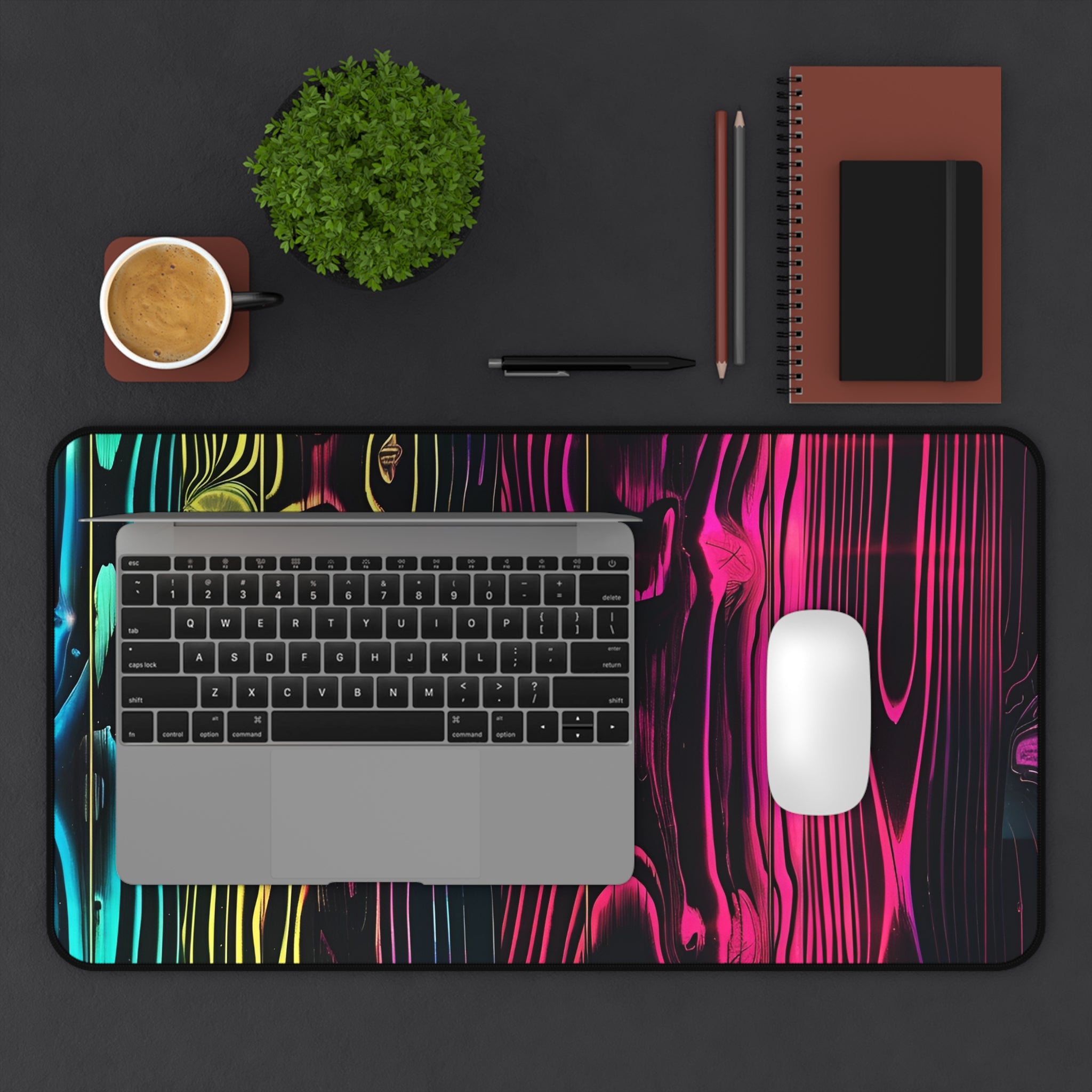 colorful-neon-wood-wall-large-desk-mat-gaming-mouse-pad-vibrant-desk-decor-rainbow-neon-wood-pattern-desk-mat