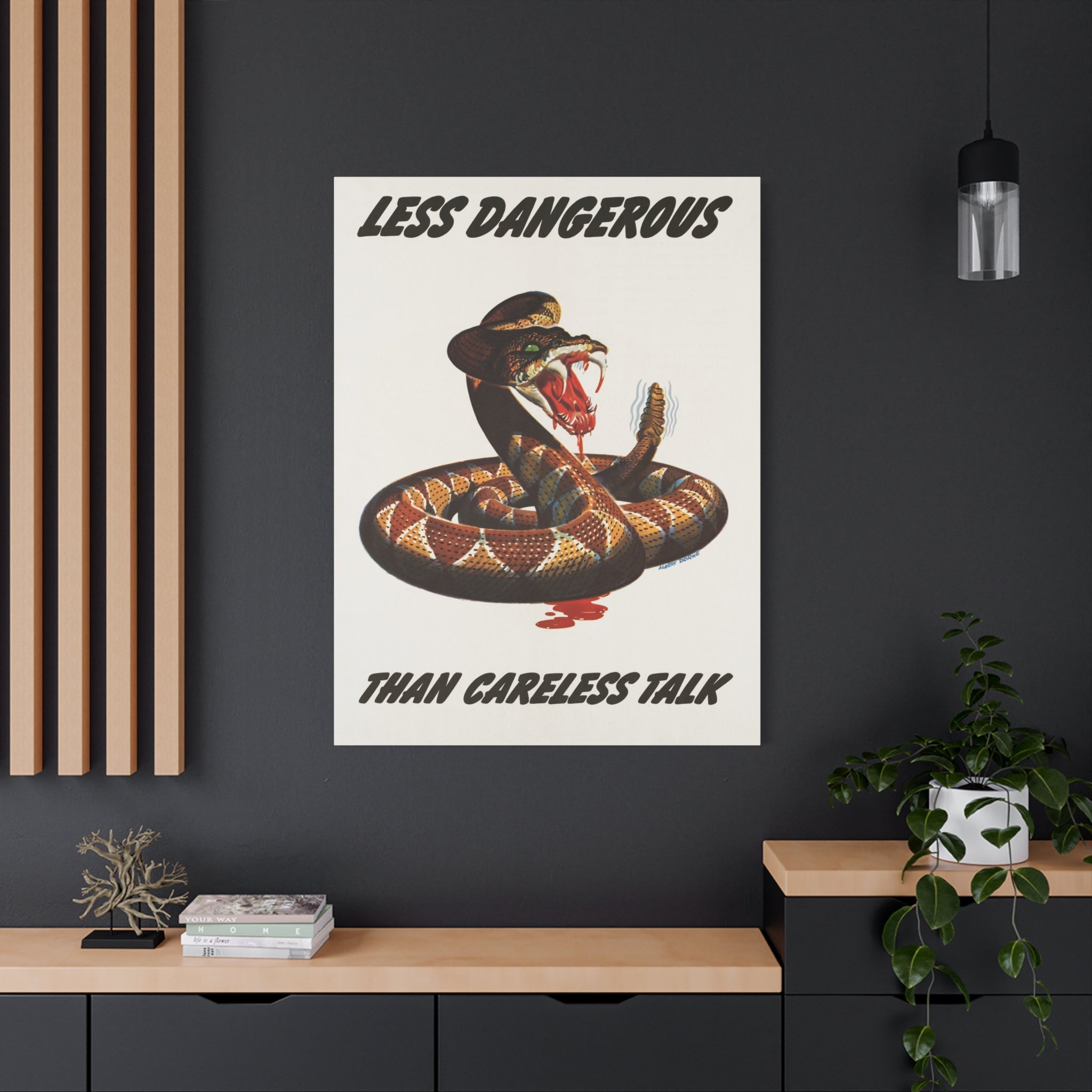 canvas-print-cobra-motivational-art-matte-finish-stretched-wall-art-less-dangerous-than-careless-talk-home-decor