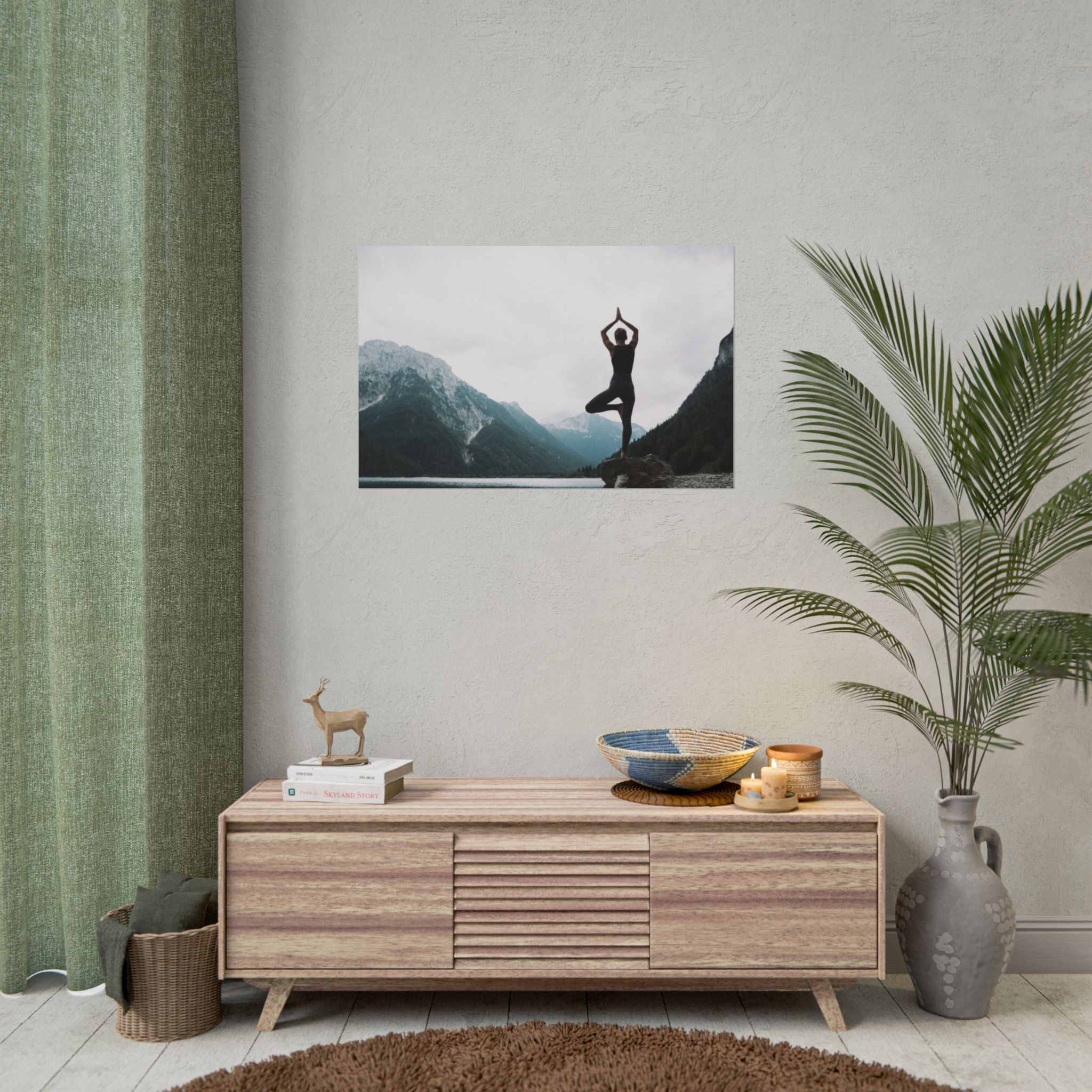 zen-retreat-poster-rolled-poster-yoga-nature-peace-meditation-gift-home-decor-poster-art-poster-gift