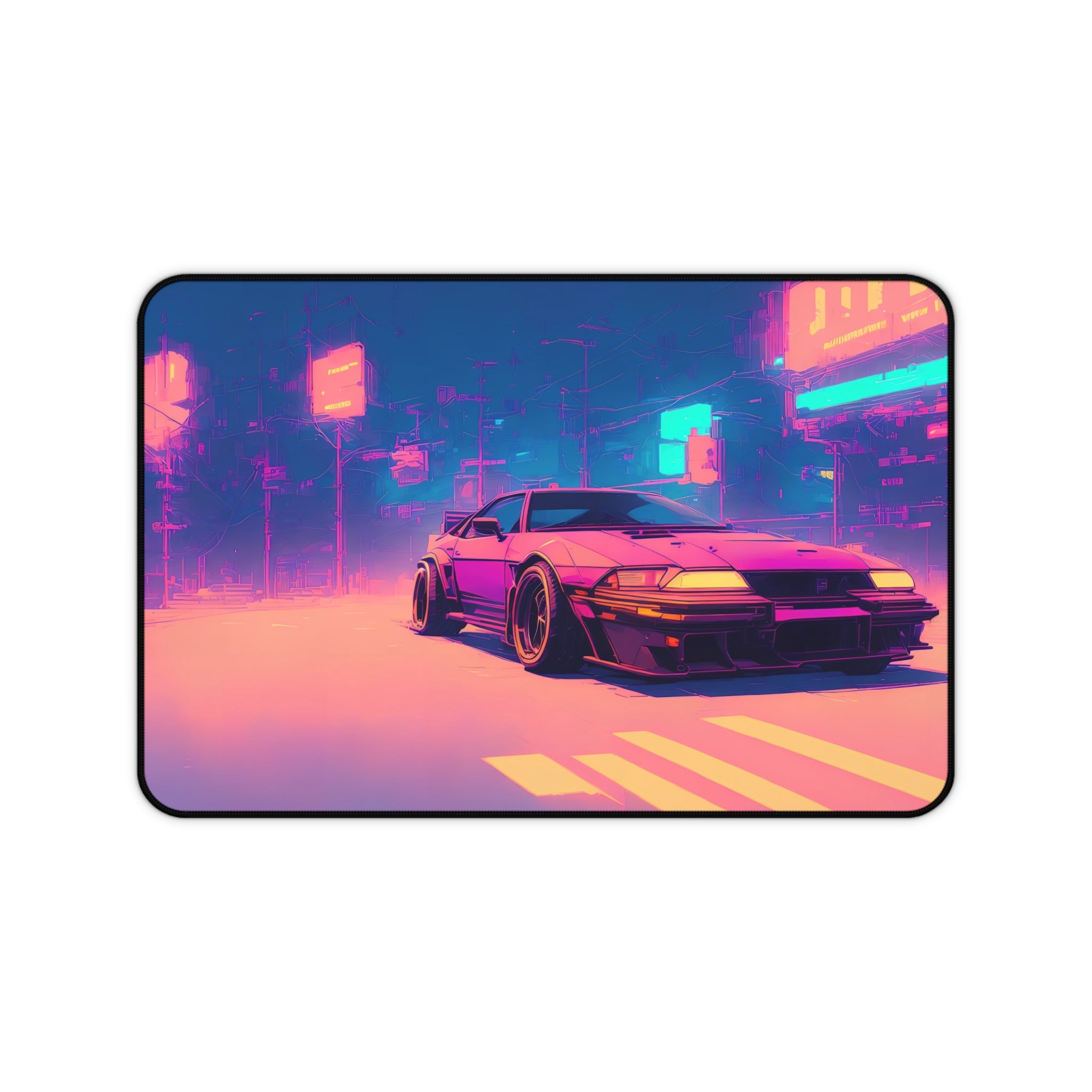 sports-car-sci-fi-city-vaporwave-mouse-pad-retrowave-city-desk-mat-neon-synthwave-desk-pad-vaporwave-neon-colors