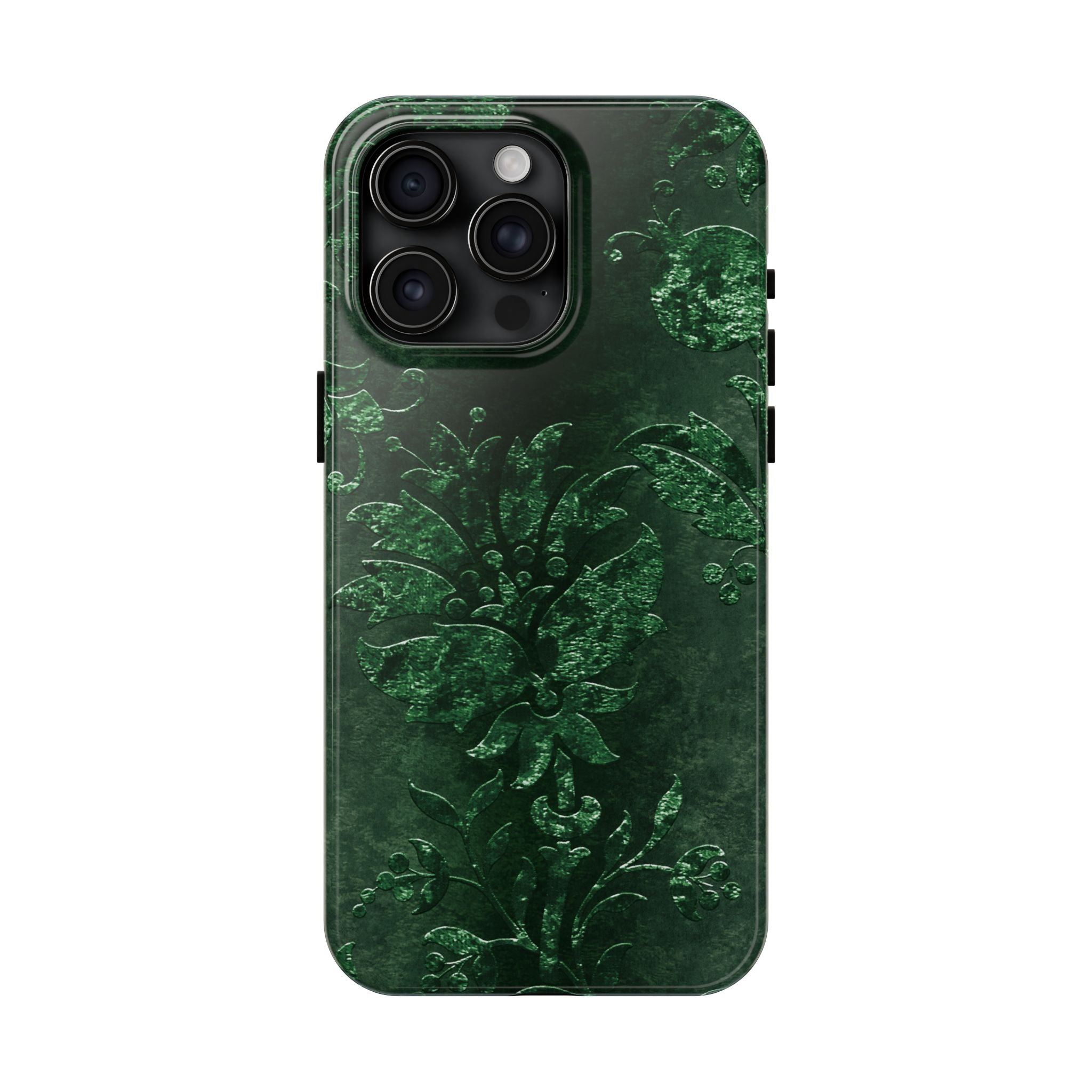 embossed-emerald-velvet-tough-iphone-case-protective-iphone-cover-heavy-duty-iphone-case-rugged-phone-case-durable-smartphone