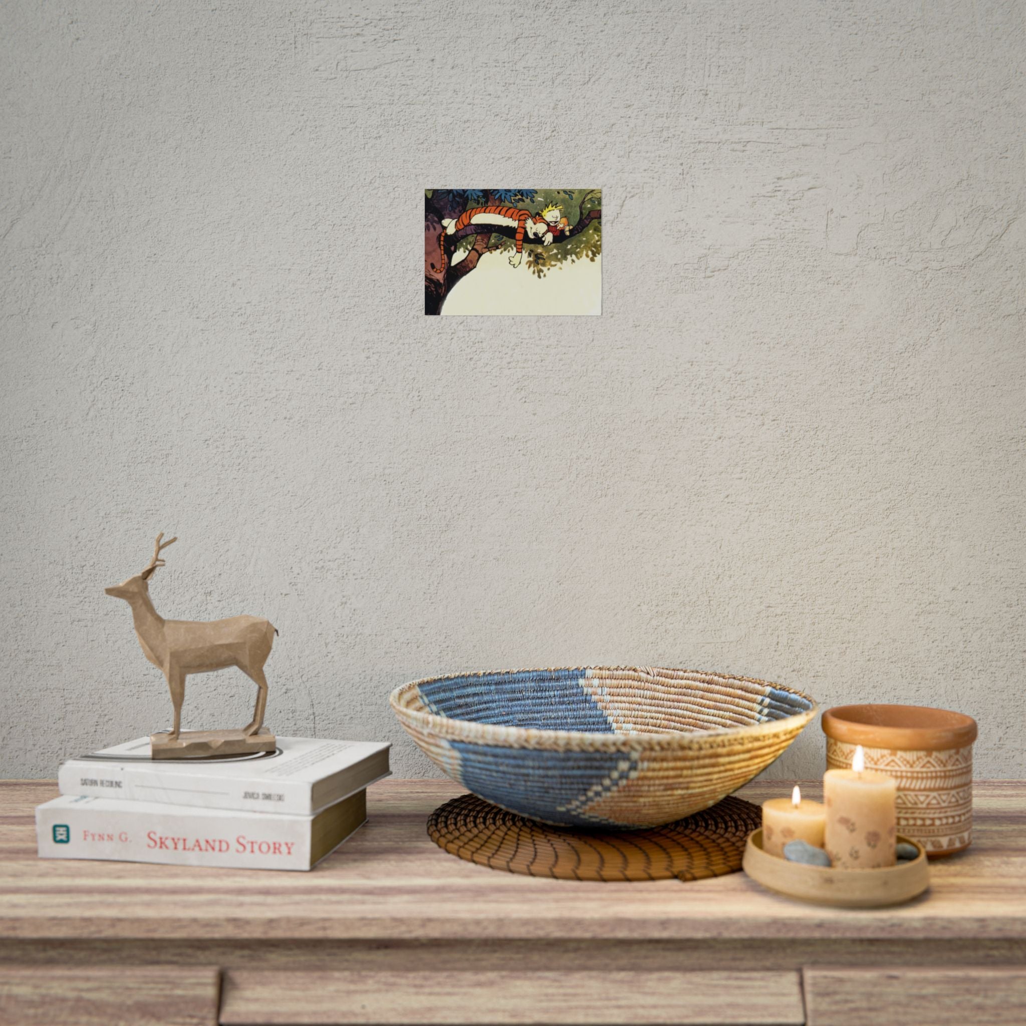 Calvin and Hobbes Poster Wall Art - Nostalgic Cartoon Wall Decor - Unique Birthday Gift for Fans - Timeless Comic Book Art