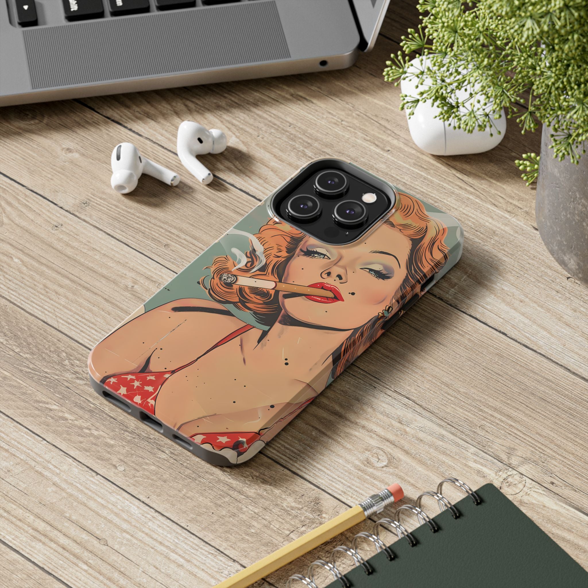 tough-phone-cases-vintage-pin-up-girl-iphone-cover-strong-phone-protector-retro-pinup-design-protective-smartphone-case