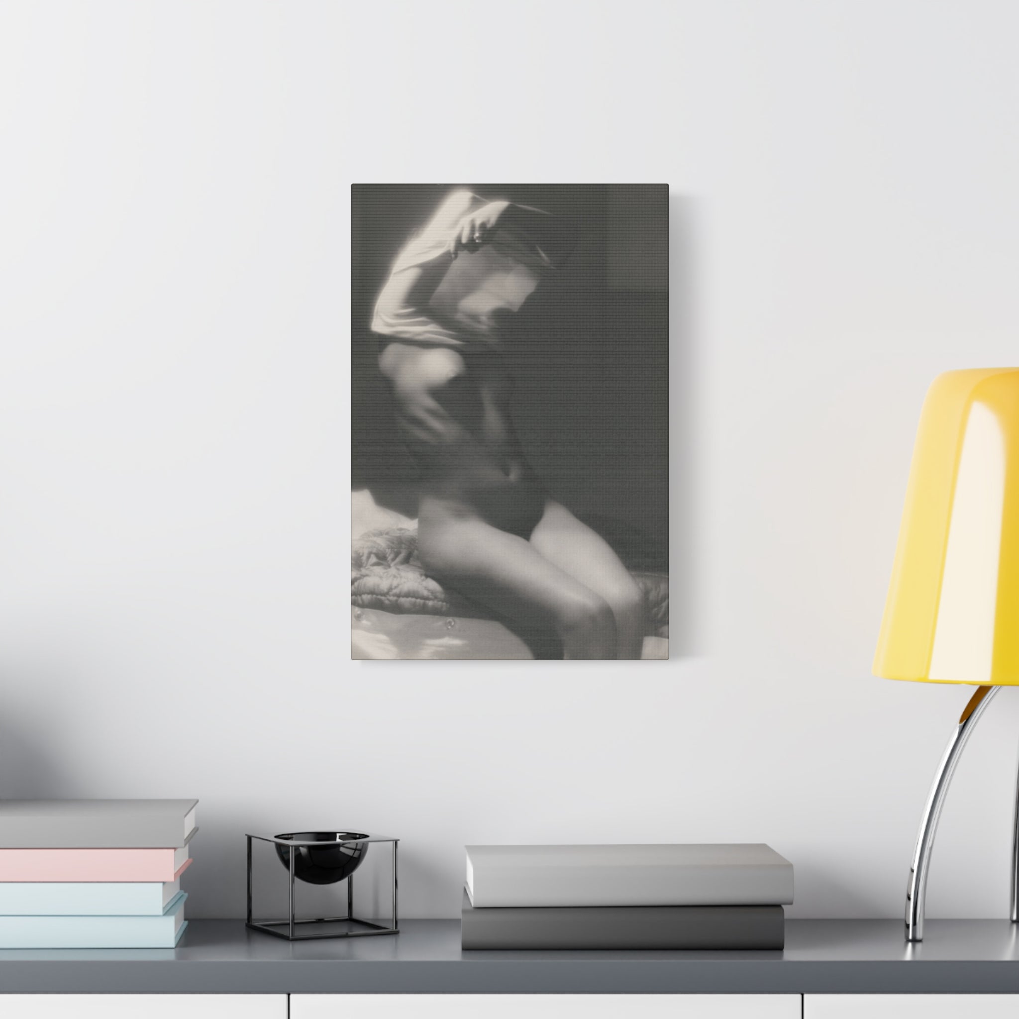 canvas-print-vor-dem-schlafen-gehen-by-michael-heumuller-black-and-white-photography-nude-art-wall-decor-stretched-canvas-art