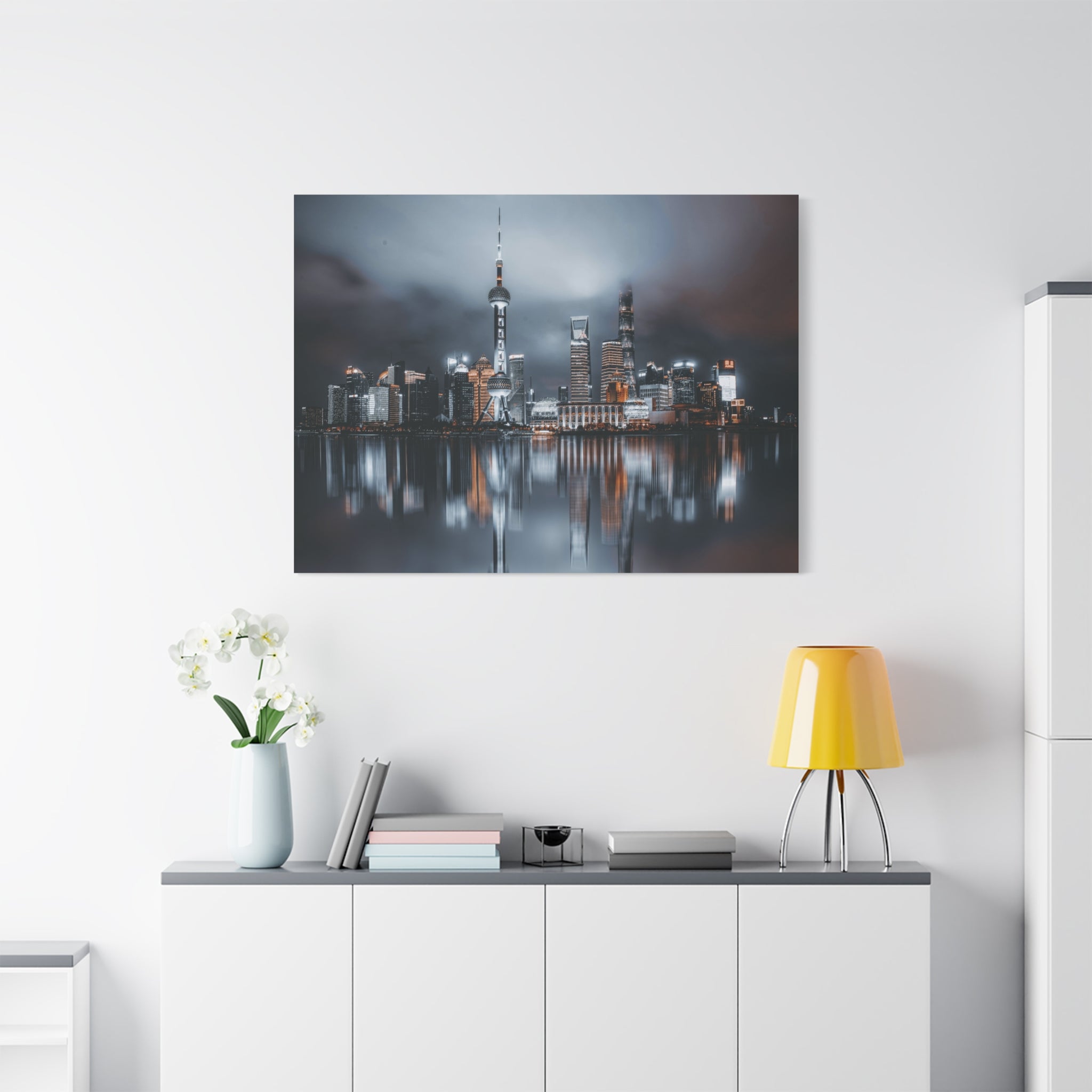 canvas-wall-art-shanghai-cityscape-matte-stretched-1-25-in-home-decor-wall-decor-living-room-art-gift-for-travelers-urban-art