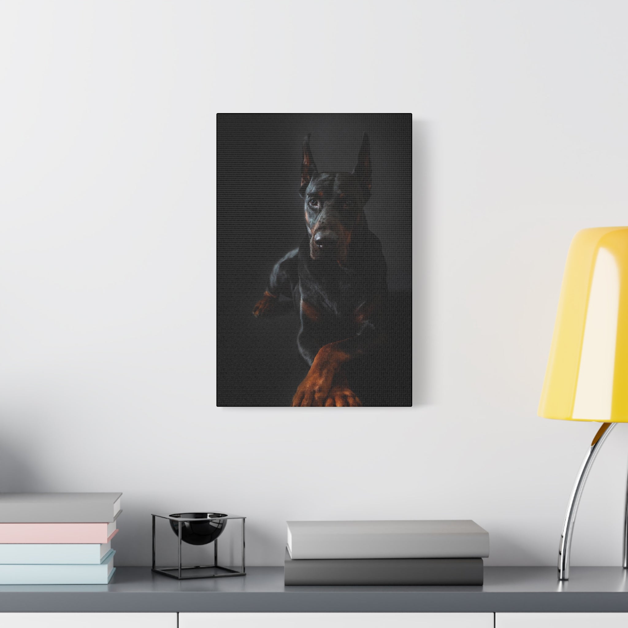 canvas-print-doberman-dog-wall-art-home-decor-office-decor-stretched-matte-canvas-1-25-gift-for-dog-lovers-animal-artwork-pet