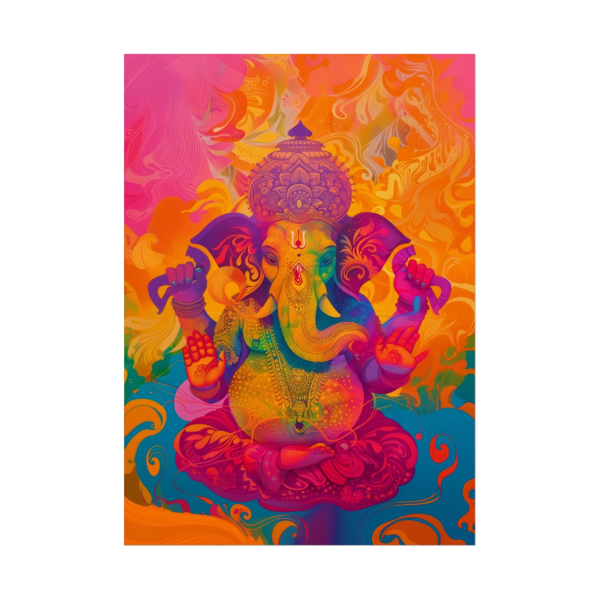 colorful-ganesha-poster-print-wall-art-decor-spiritual-home-decor-lord-ganesha-art-hindu-god-wall-decor-ethnic-wall-hanging