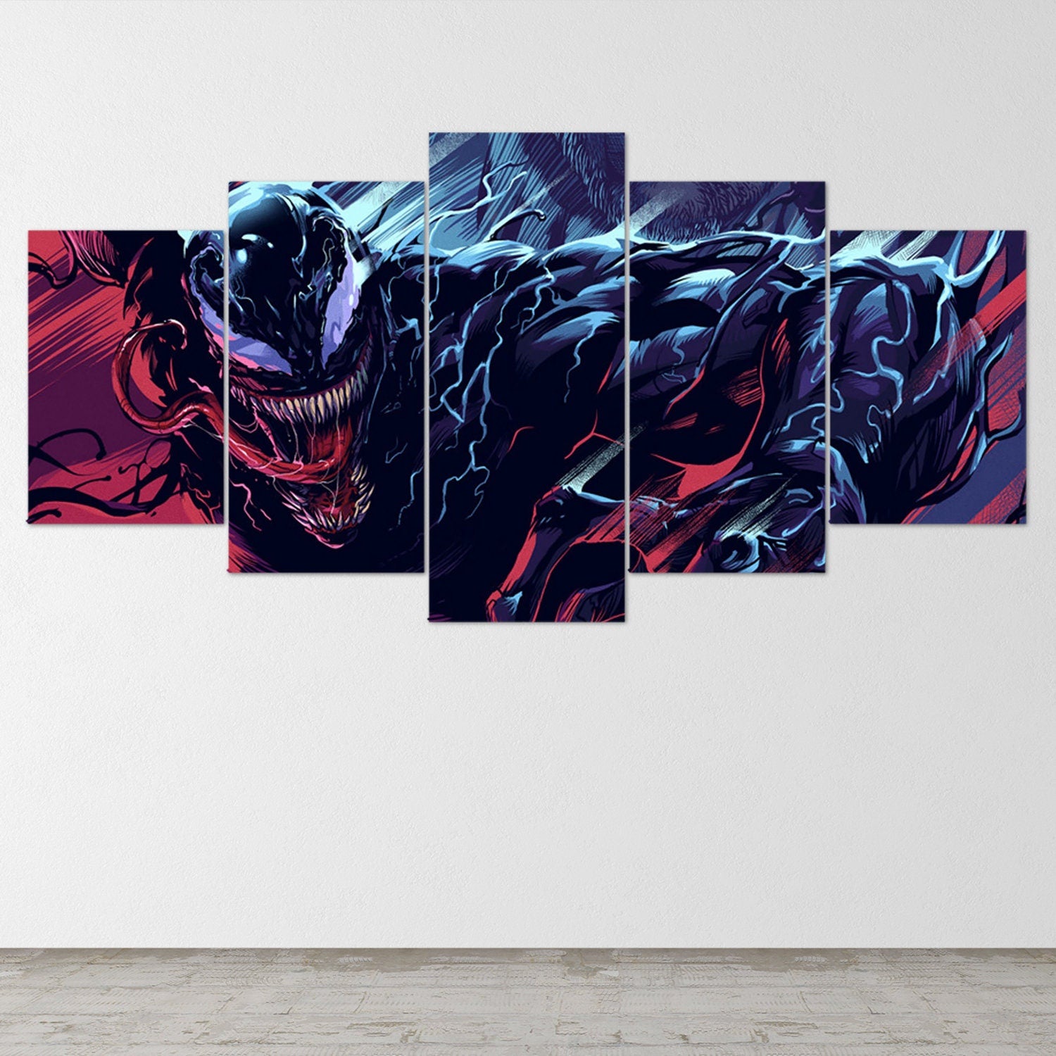 venom-5-piece-wall-art-venom-poster-venom-movie-venom-wall-art-venom-printable-venom-art-venom-wall-decor-venom-gift-venom-5-