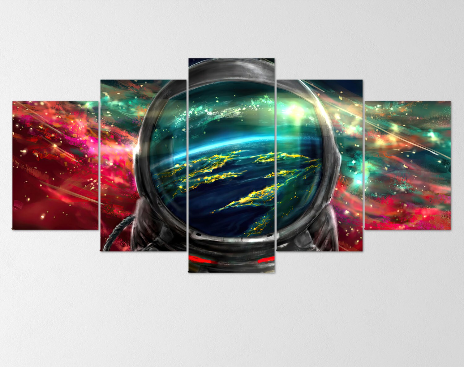 astronaut-5-piece-canvas-wall-art-interstellar-space-canvas-print-astronaut-decor-art-extra-large-wall-art-astronaut-poster-5