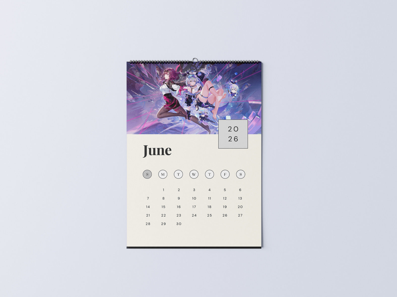 Honkai Star Rail Wall Calendar, Gaming Wall Calendar, 2026 Calendar